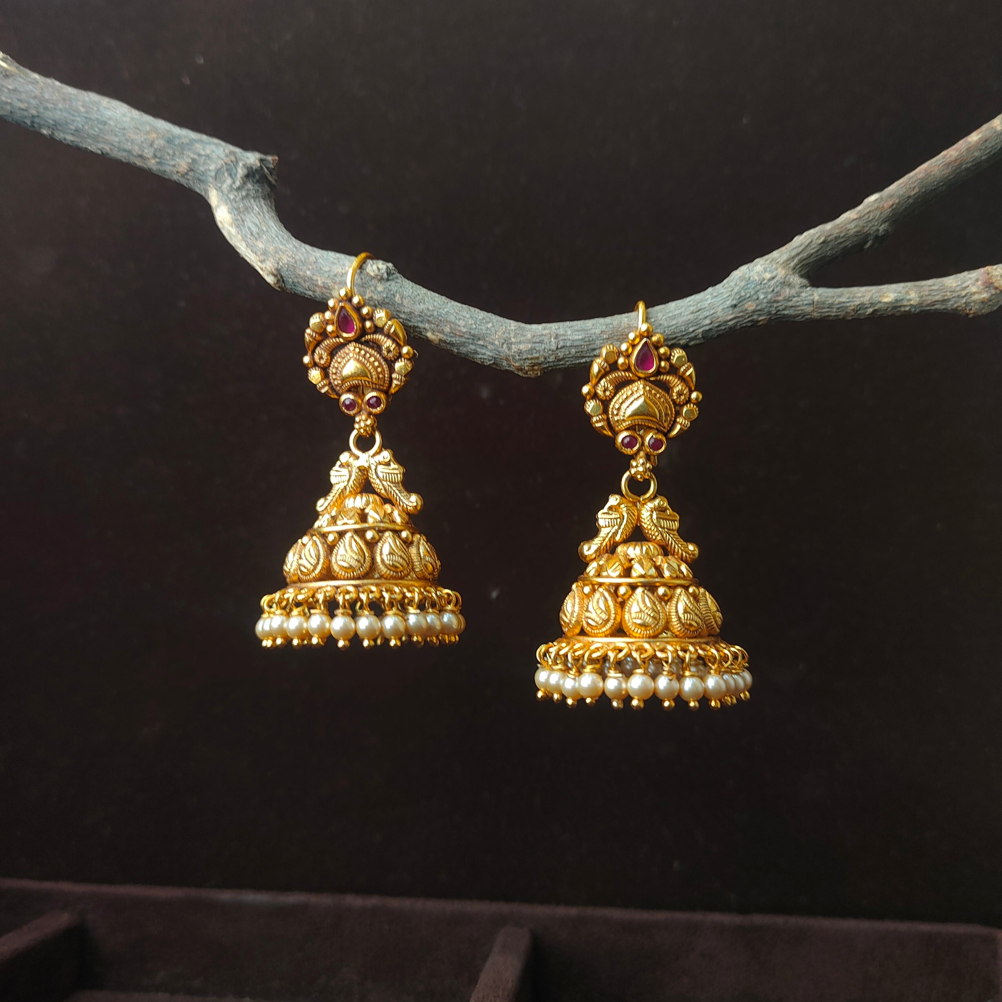 Parasu Silver Hook Jhumka - 0061