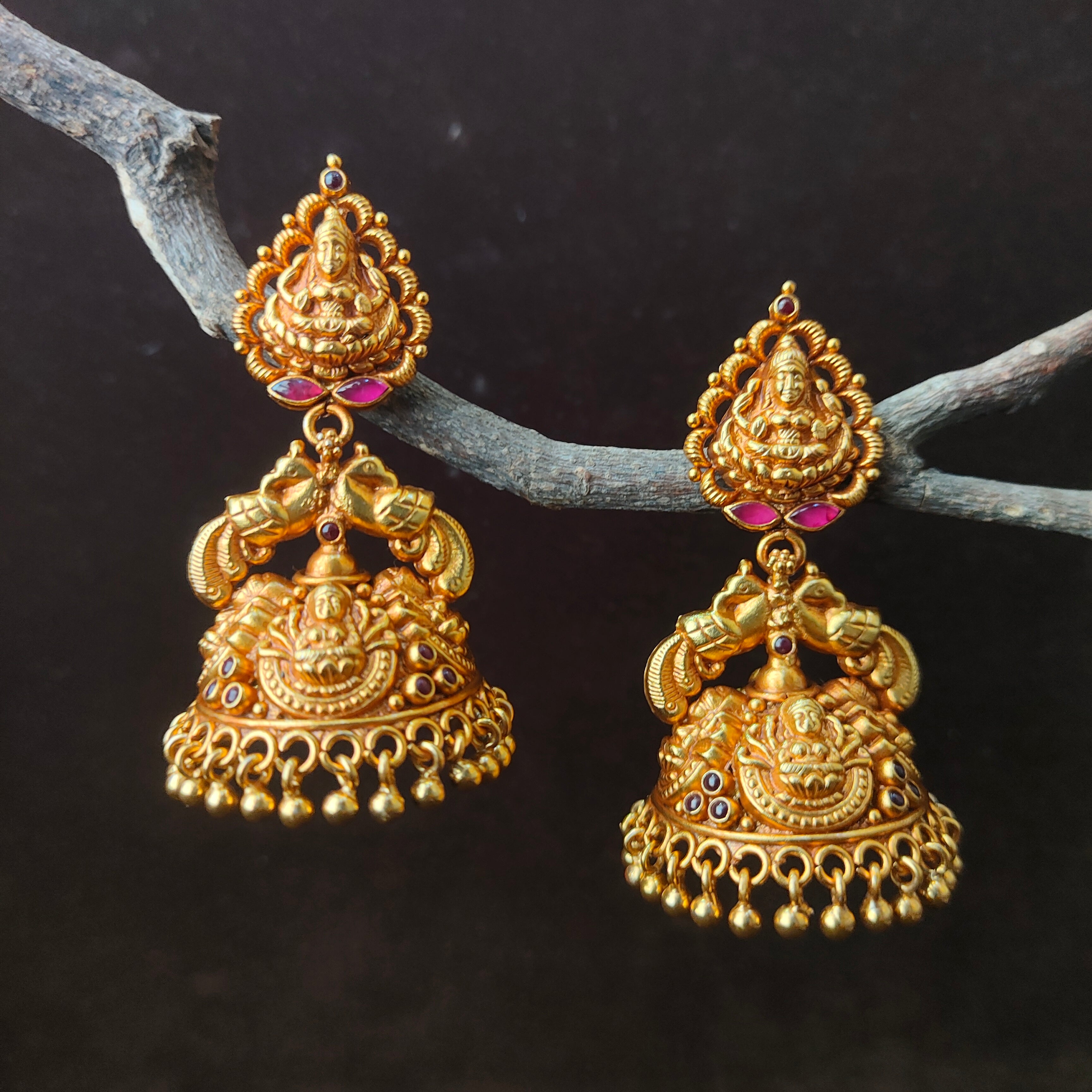 Maha Silver jhumka - 0056