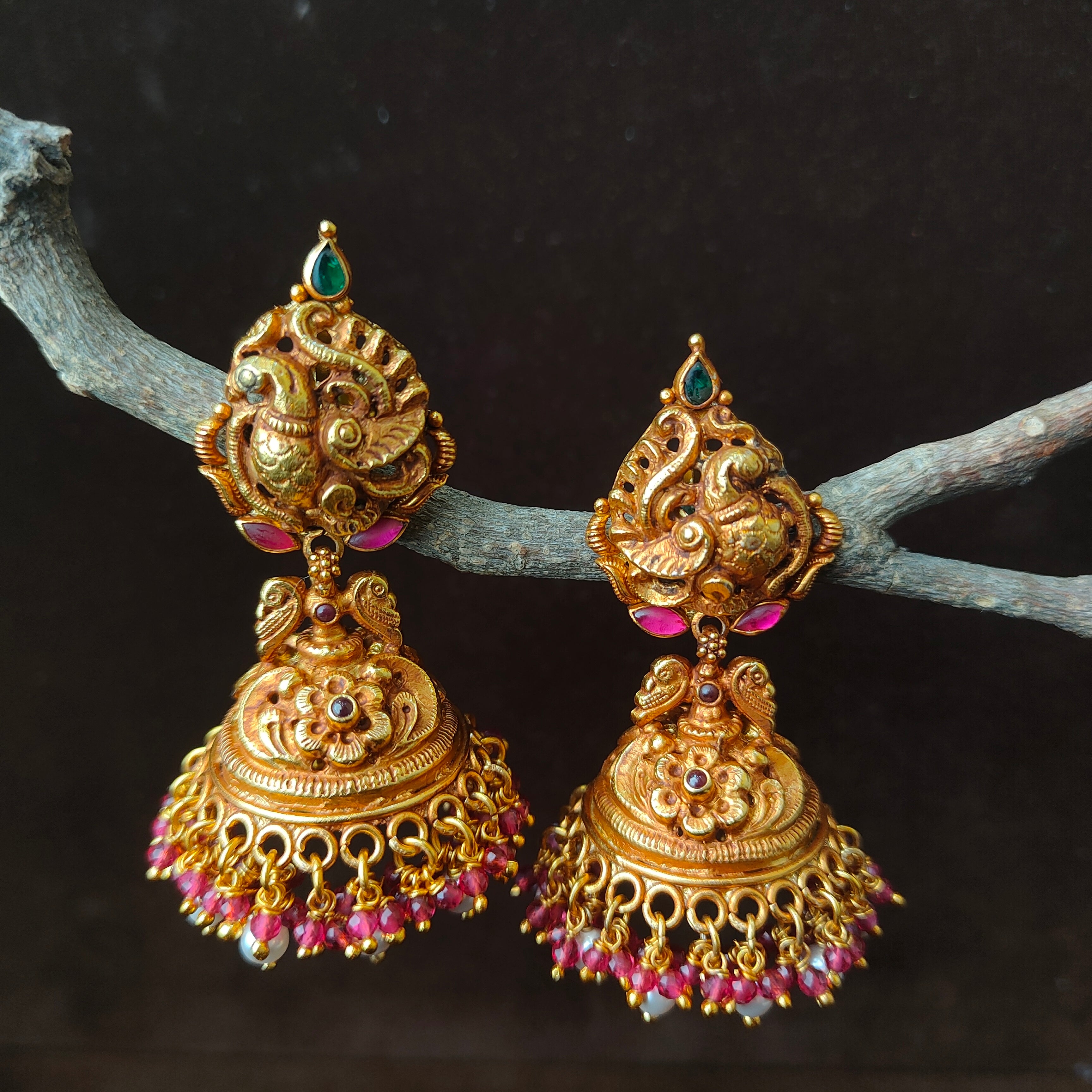 Raji Silver Jhumka - 0051