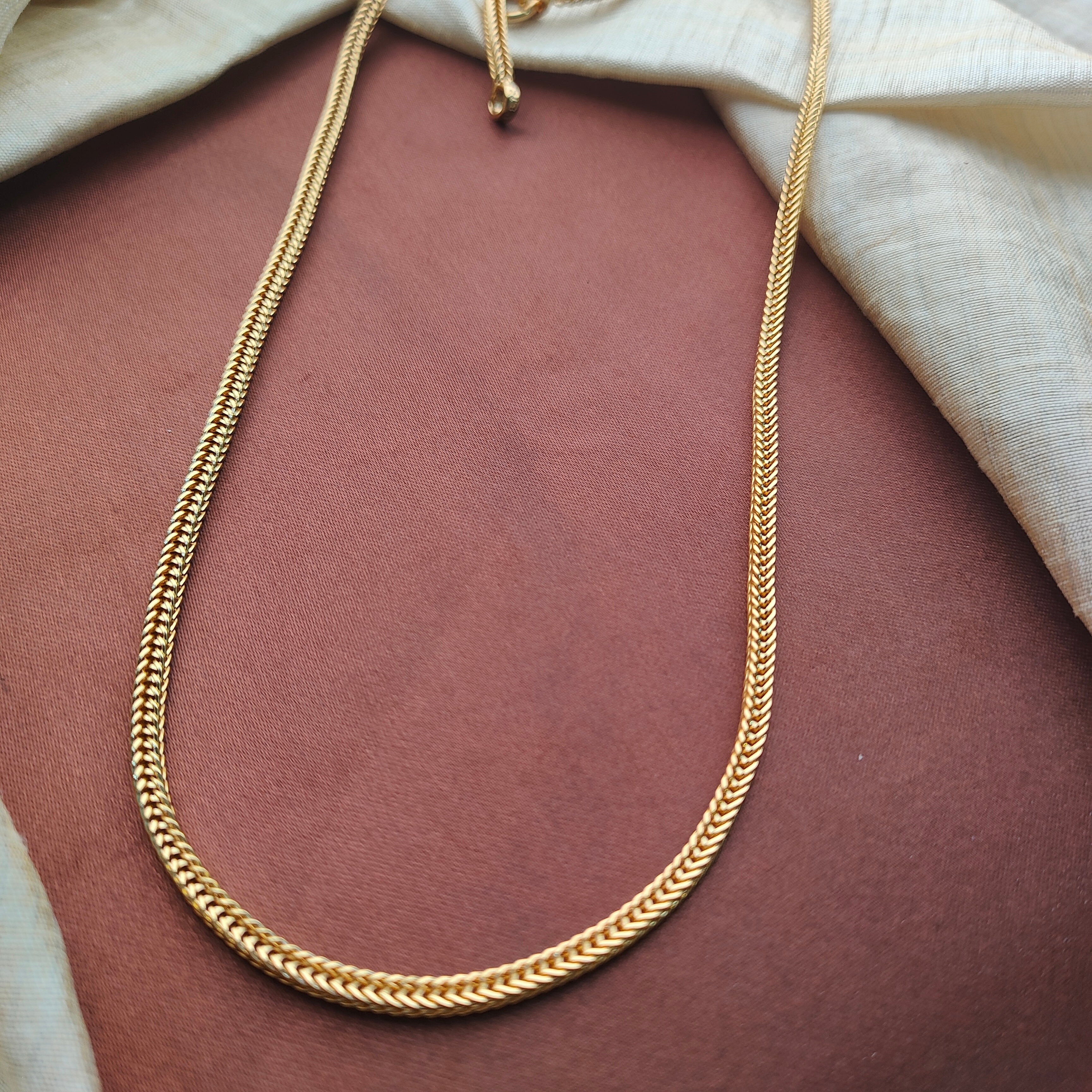 Silver 92.5 Gold plated Chain - 0509