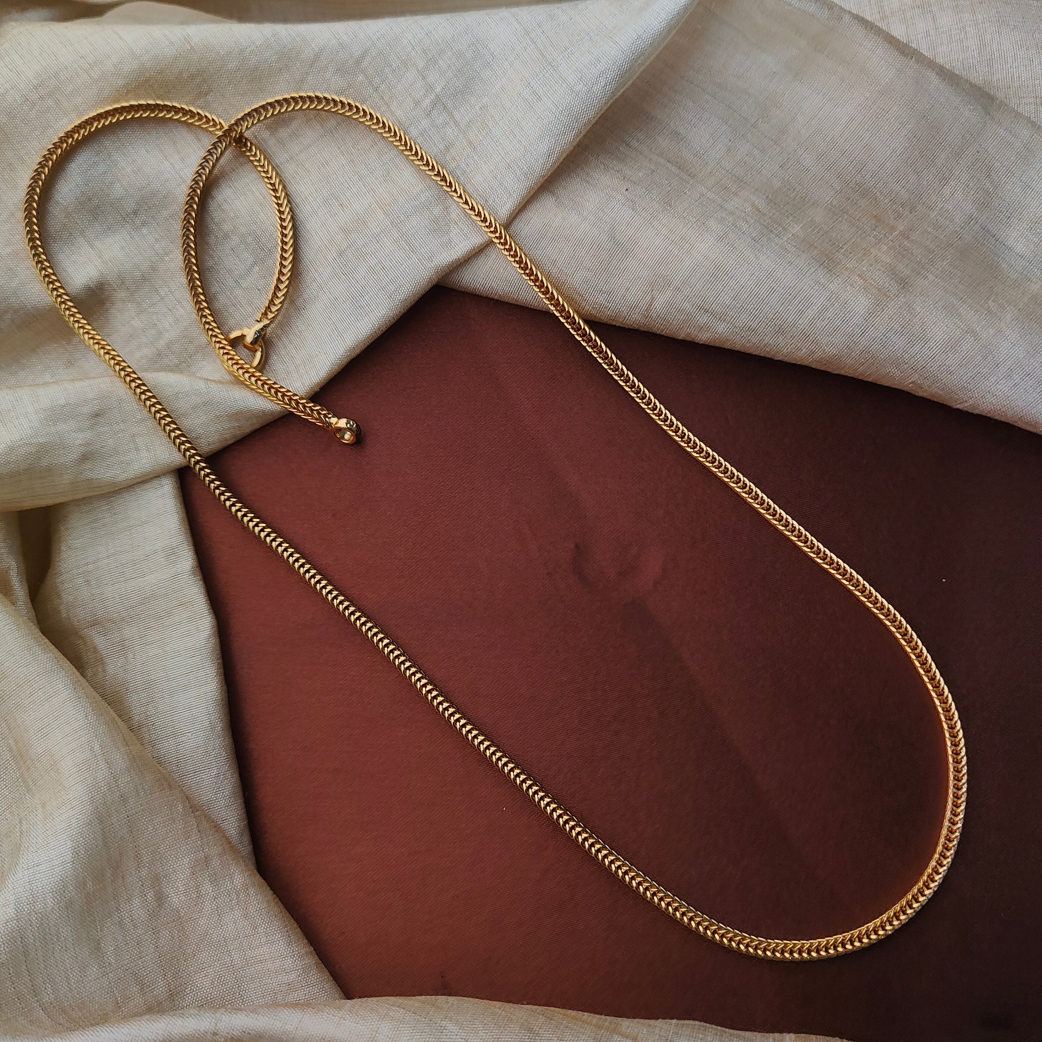 Silver 92.5 Gold plated Chain - 0509