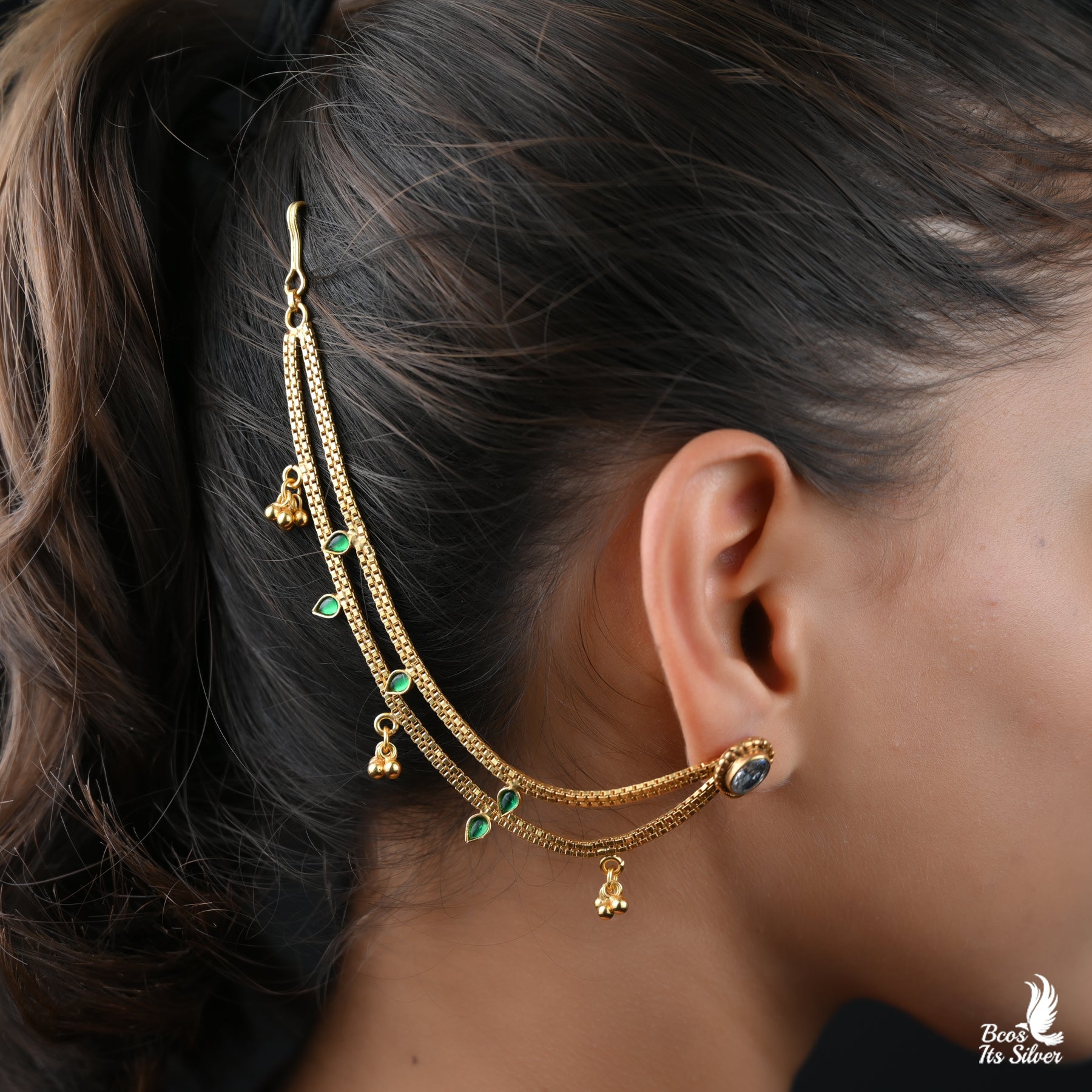 Gold Plated Ear Chain - 4516