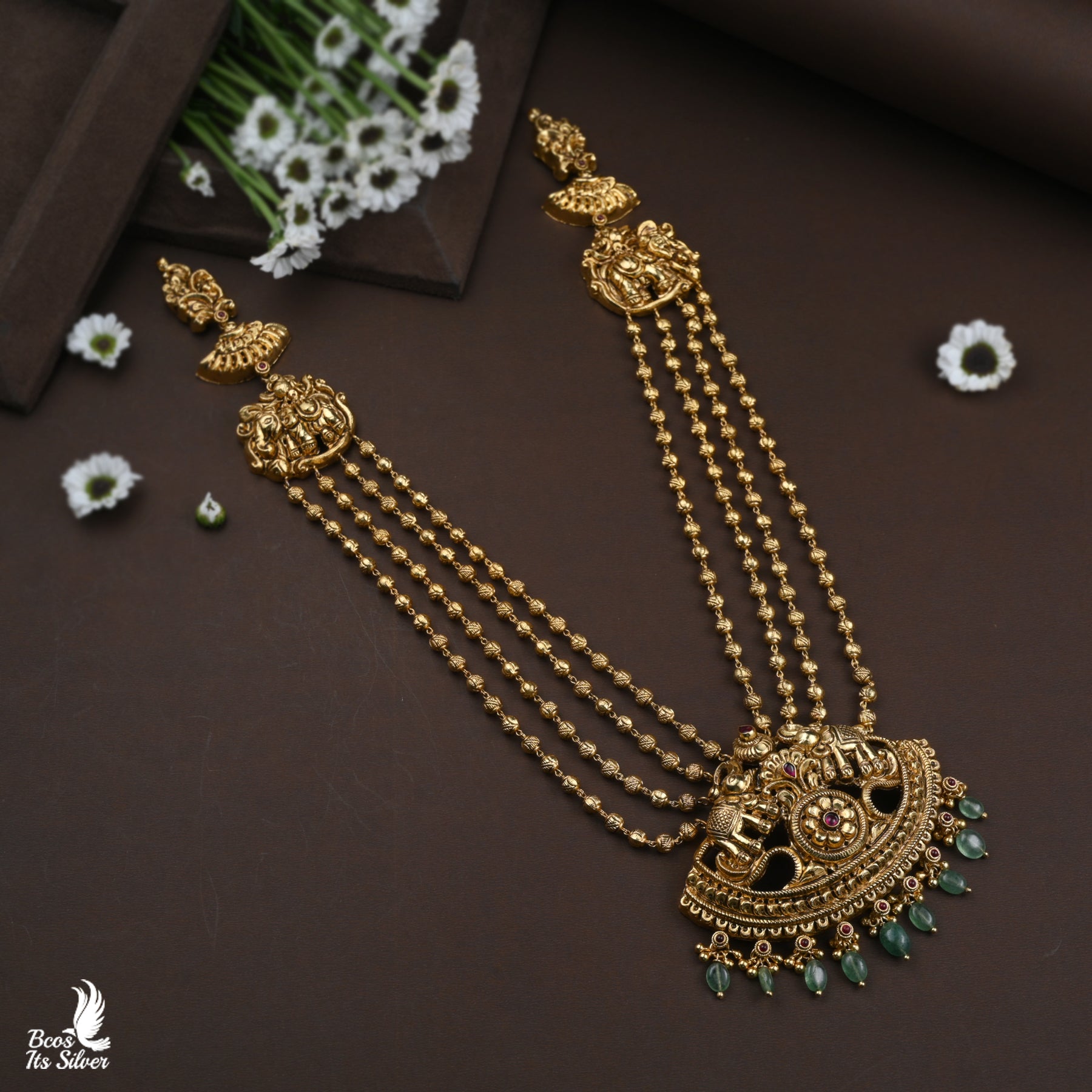 Gold Plated Beads Haram - 4012