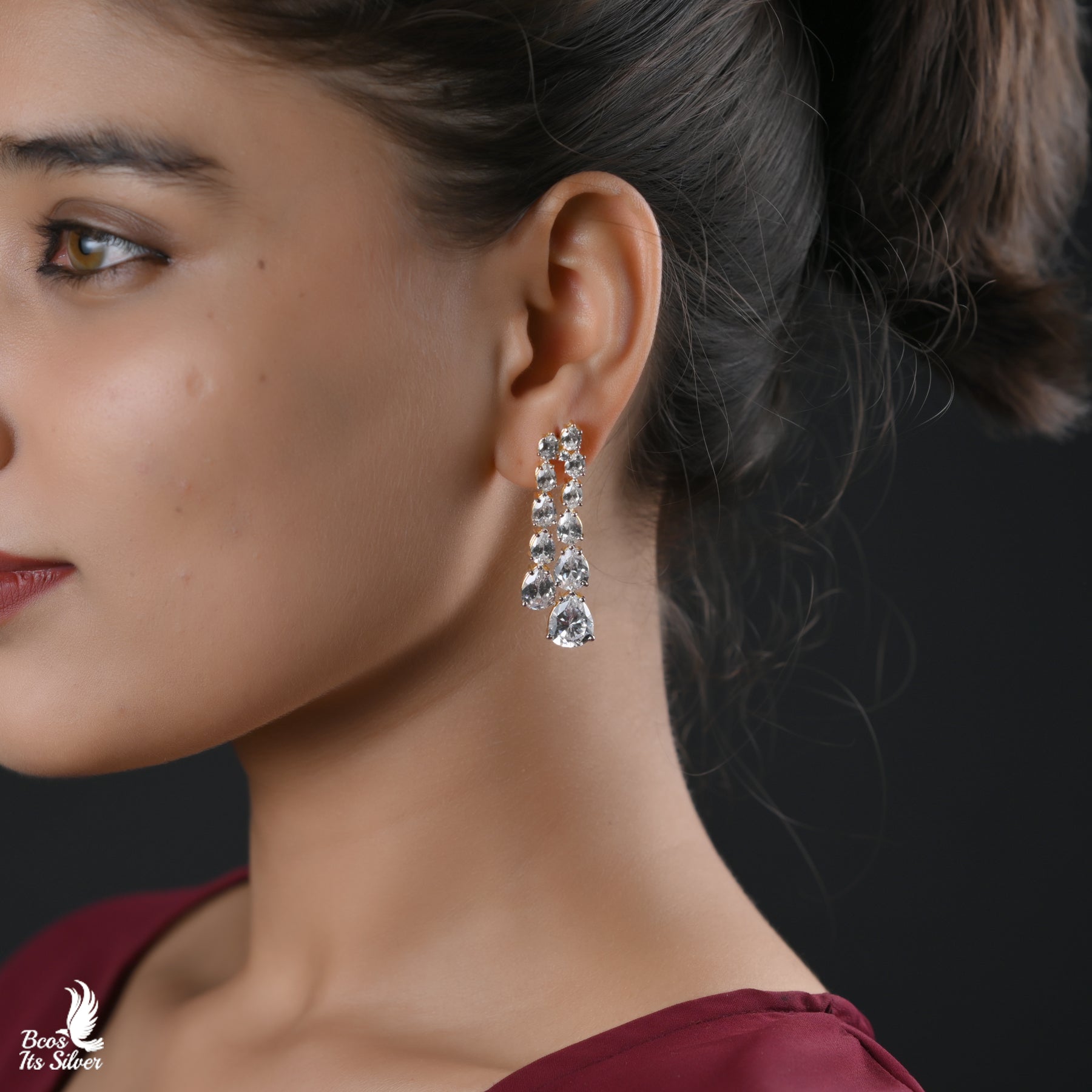 Theia Diamond Look Earring - 6151 ( PRE ORDER )