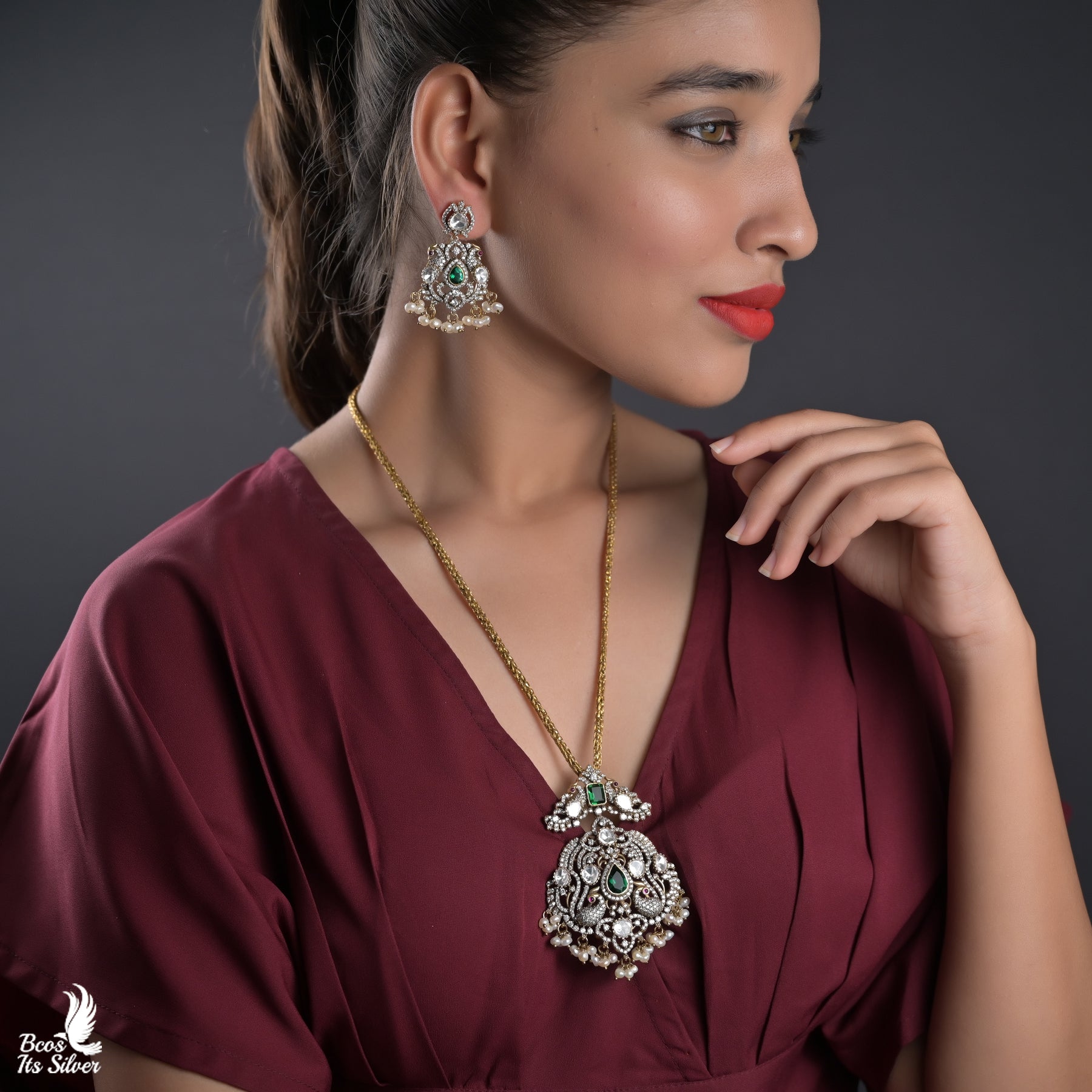 Pendant with Earring - 5485