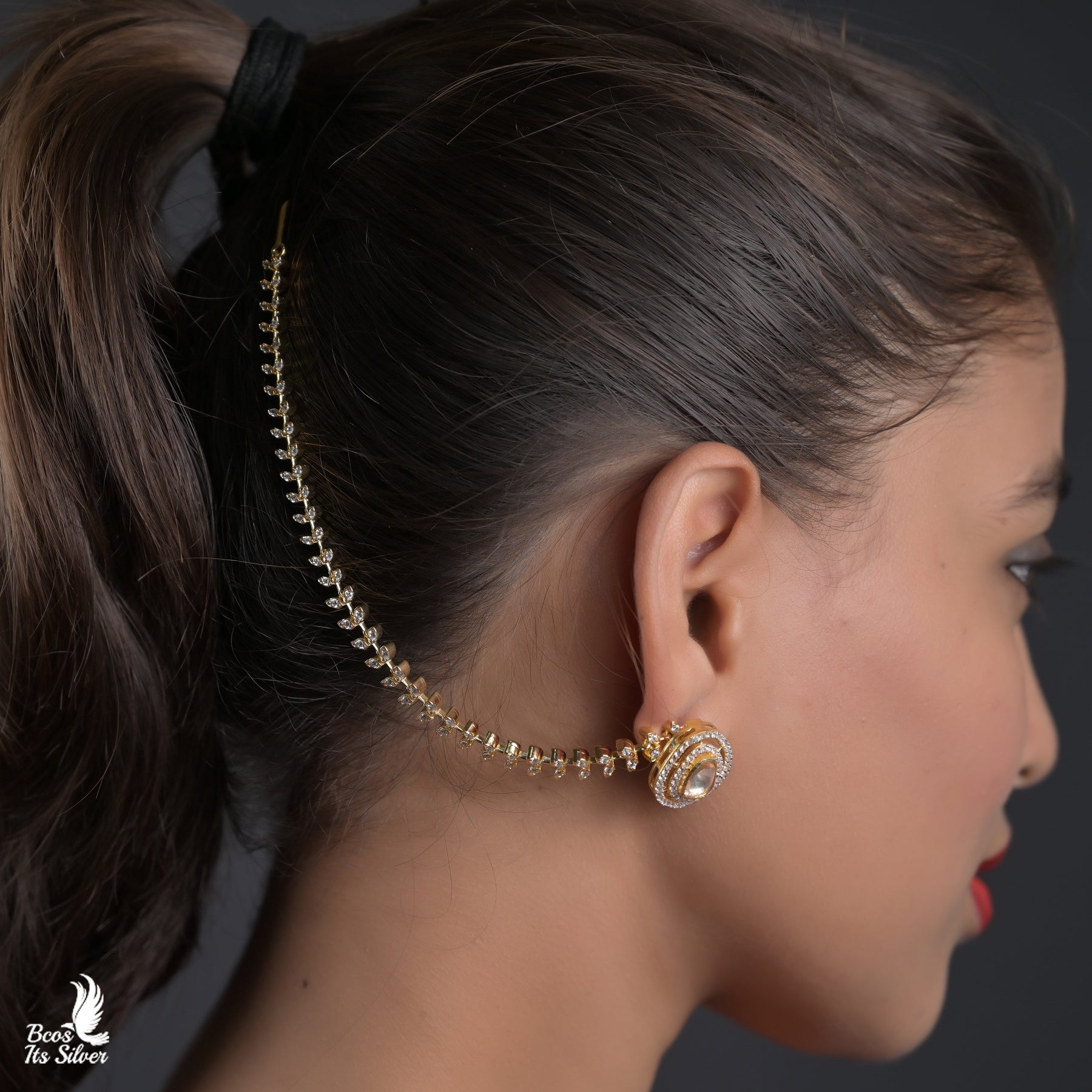Gold Plated Ear Chain - 5444