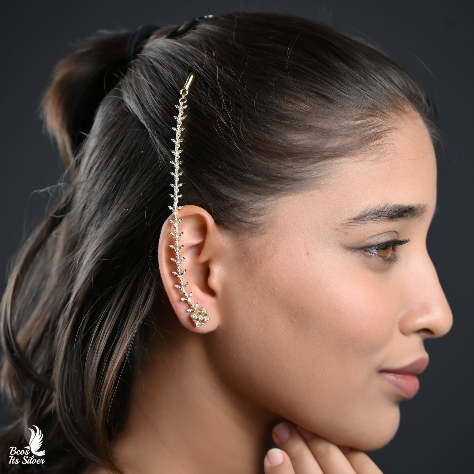 Theia Diamond Look Ear Chain 5745