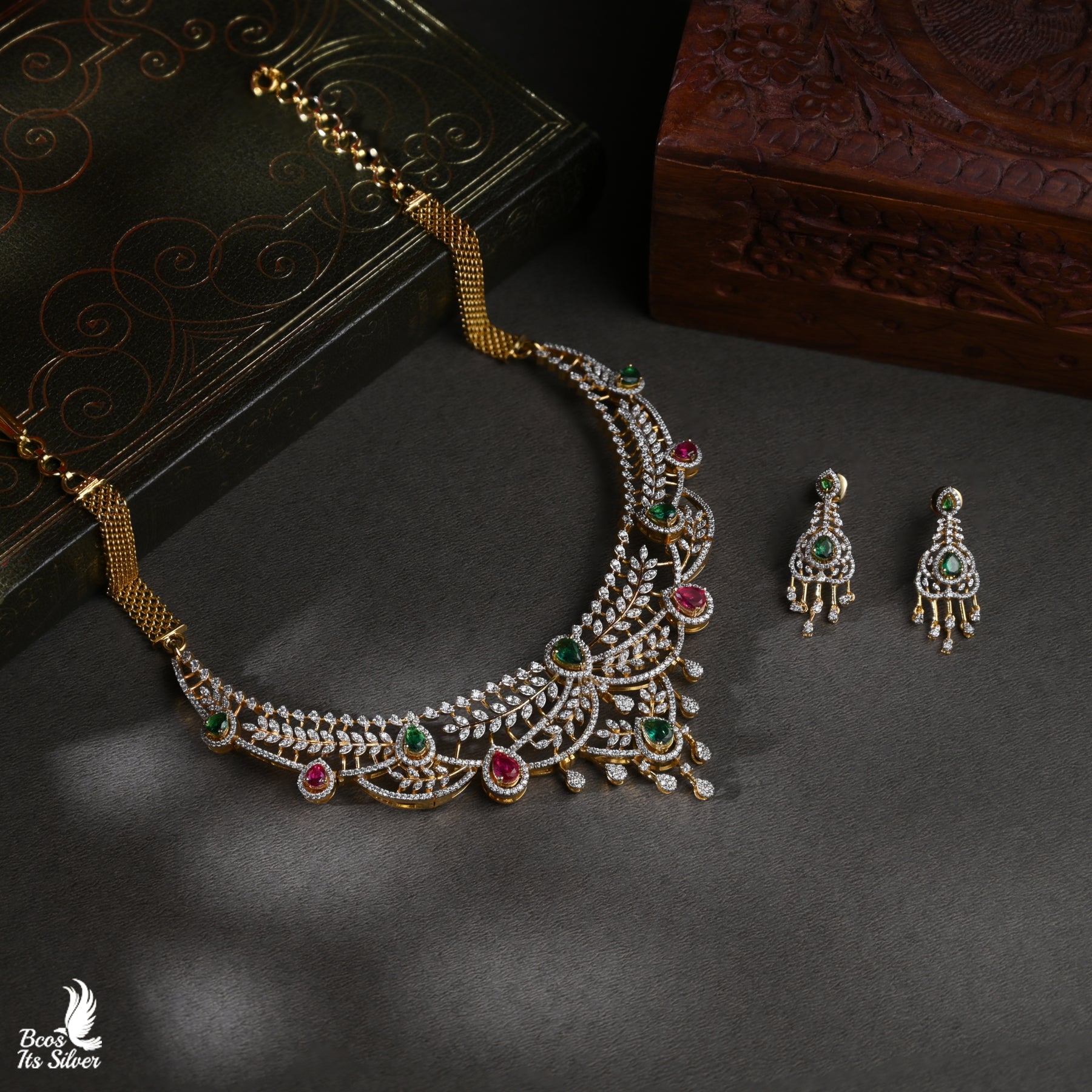 Theia Diamond Look Necklace - 5781
