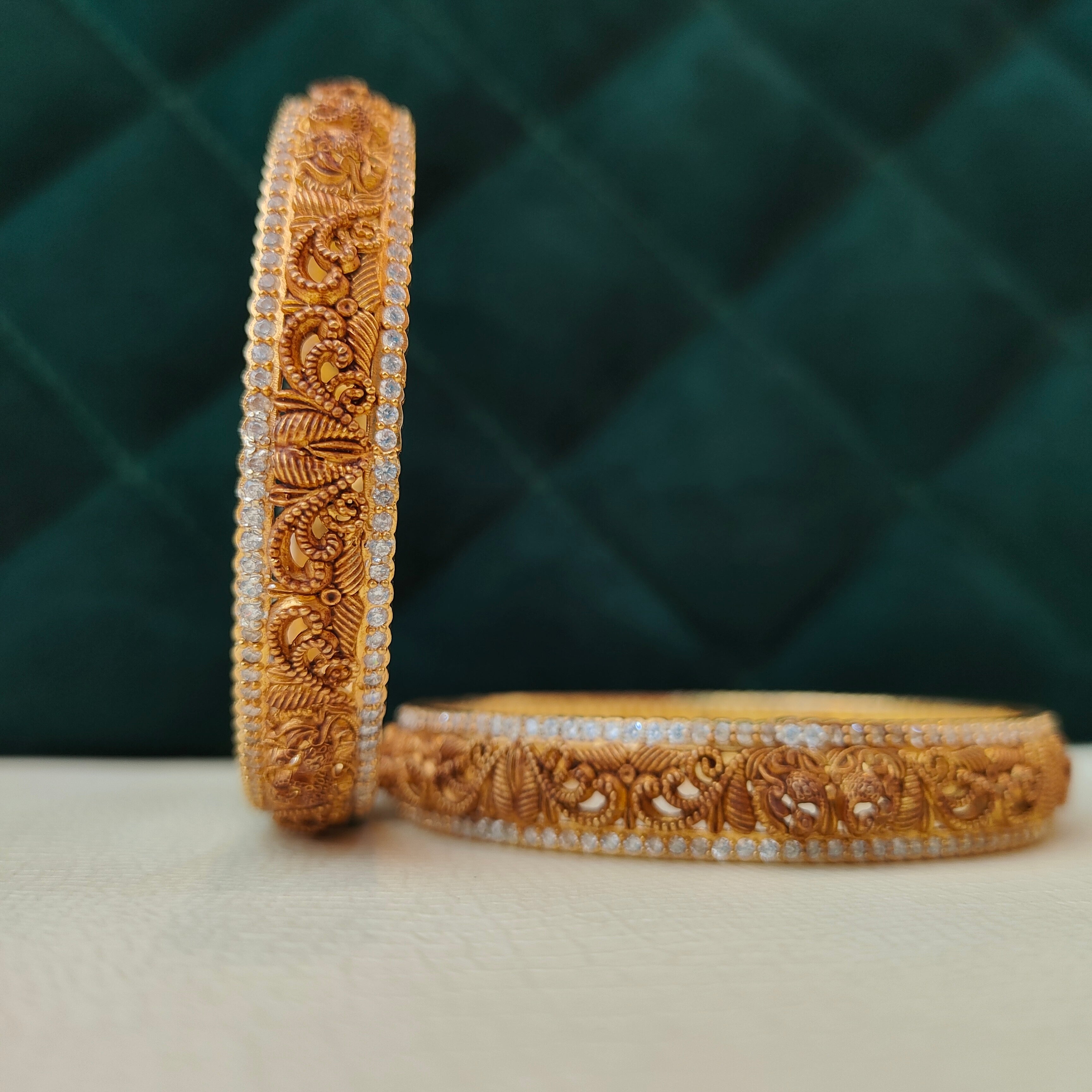 925 Silver Nakshi Bangle- 1487 Size-2.9