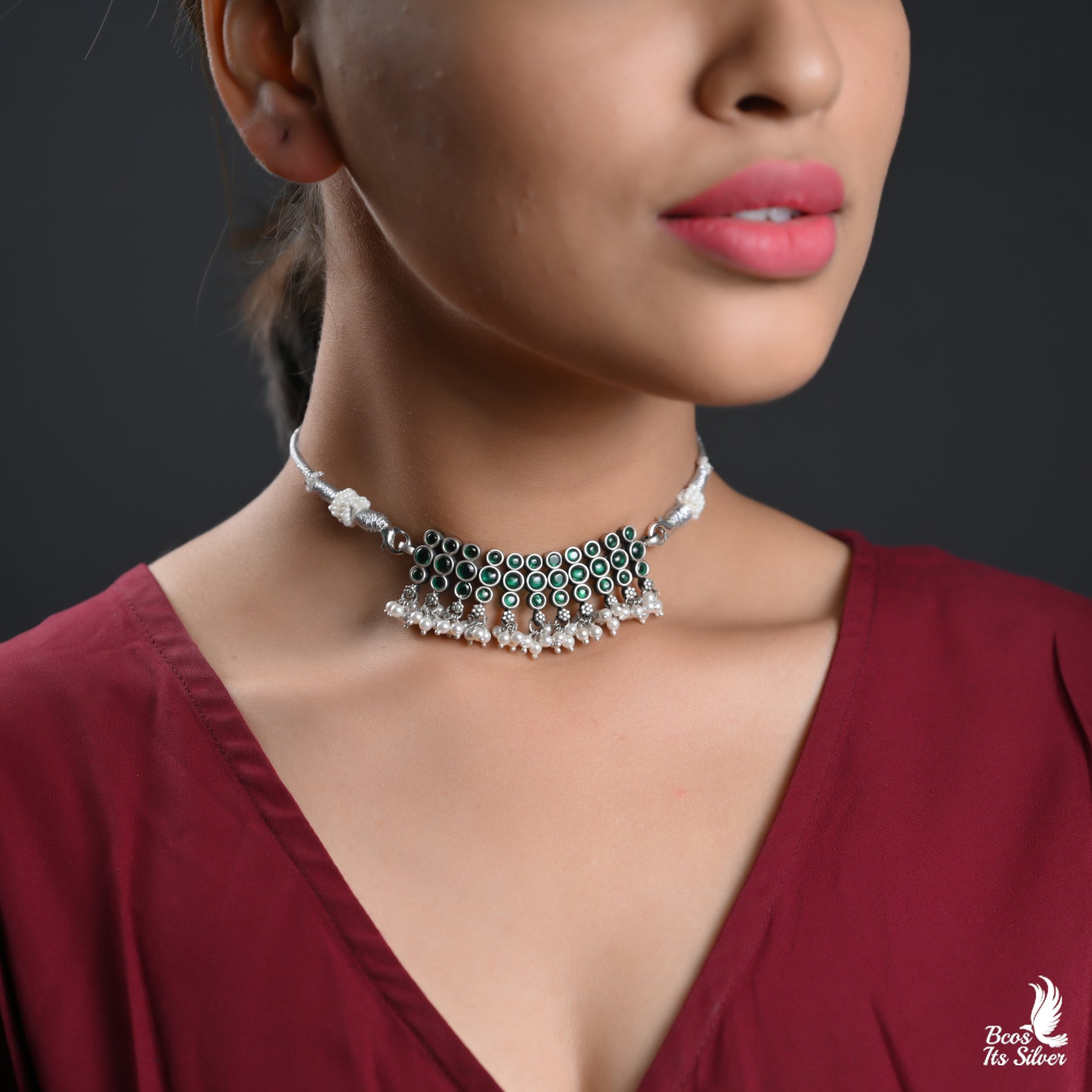 OXIDIZED CHOKER - 4435