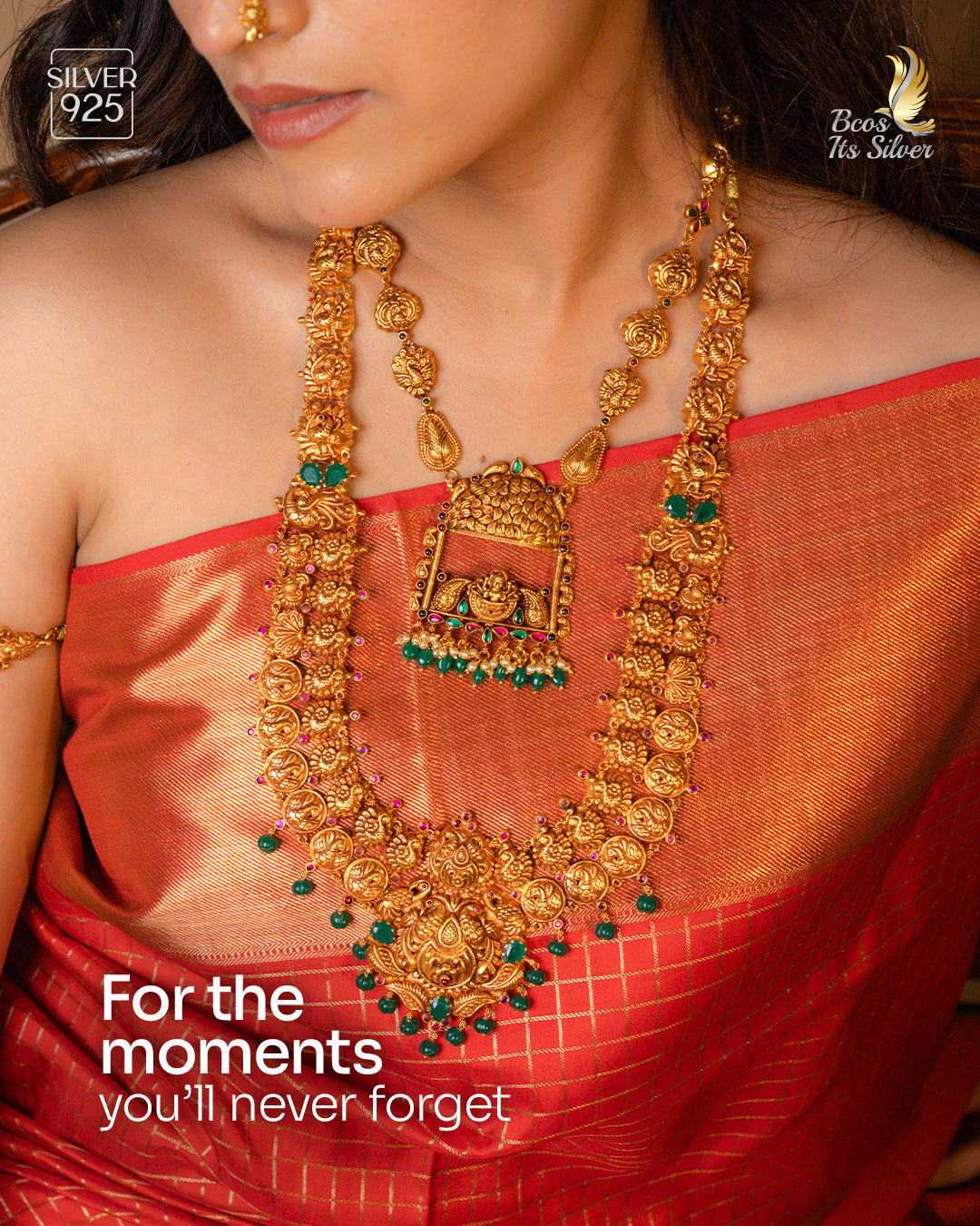 925 Silver Nakshi Bridal Full Set -1113