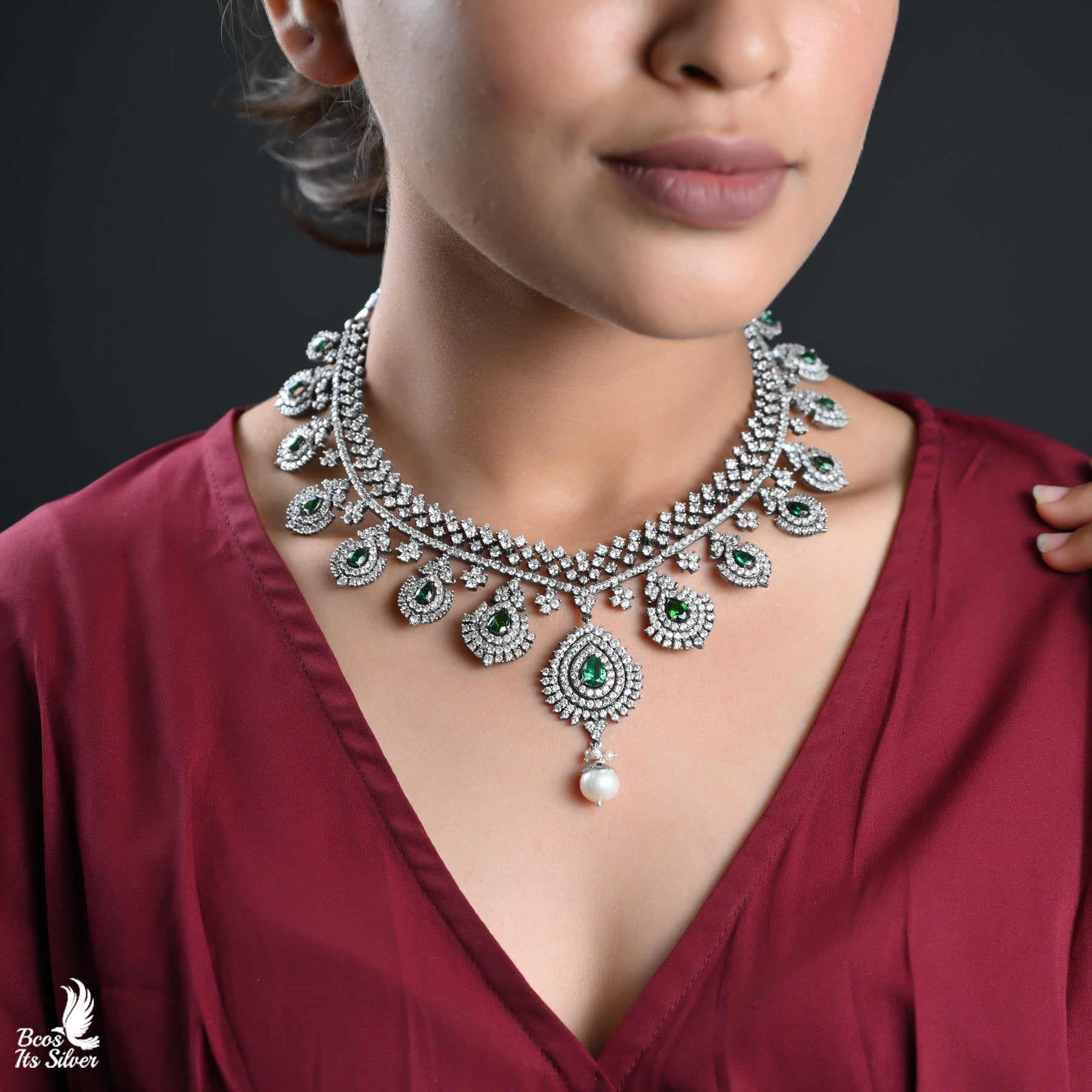 Oxidized Neckpiece - 4405