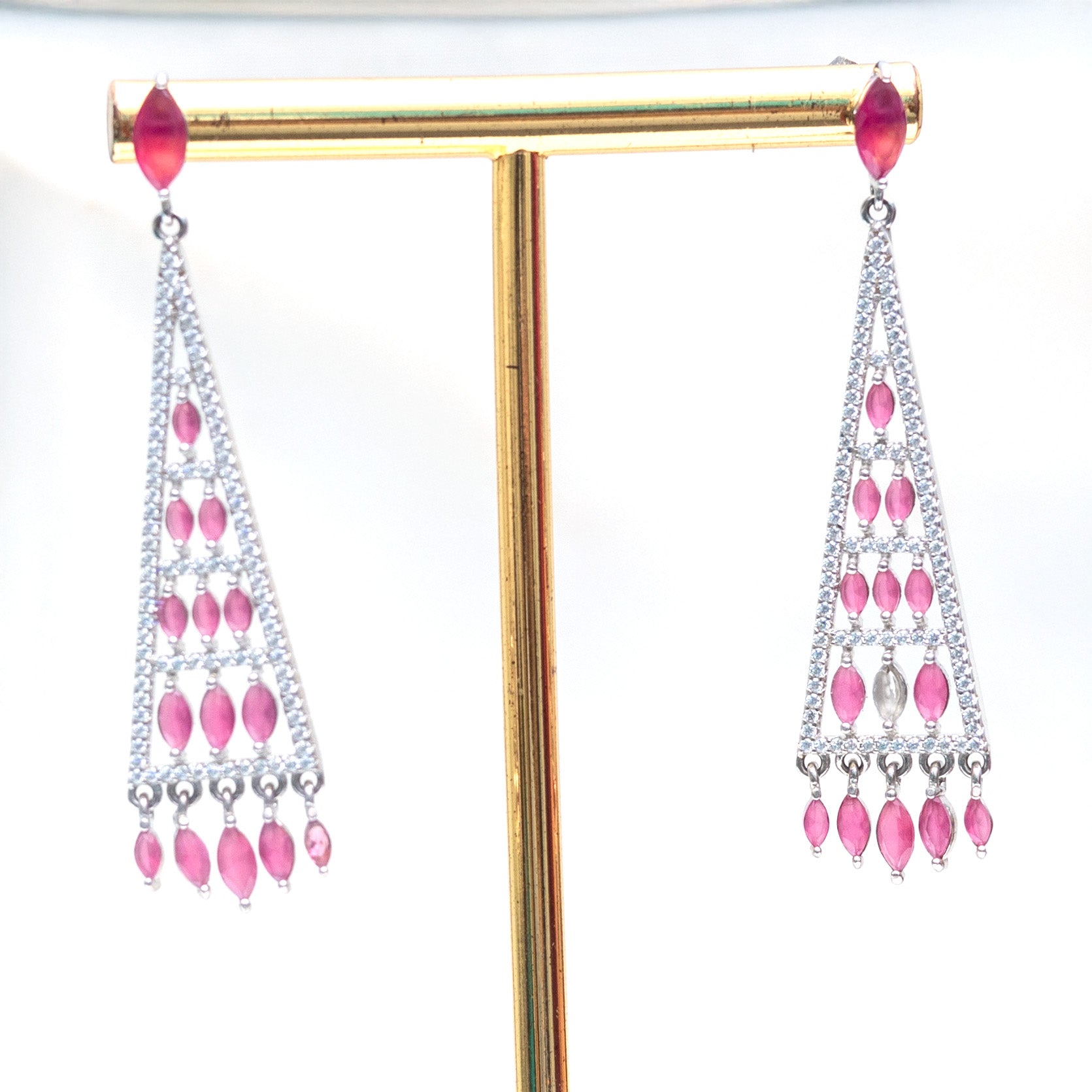 Pure 925 Silver Chandbali Earring - 0515