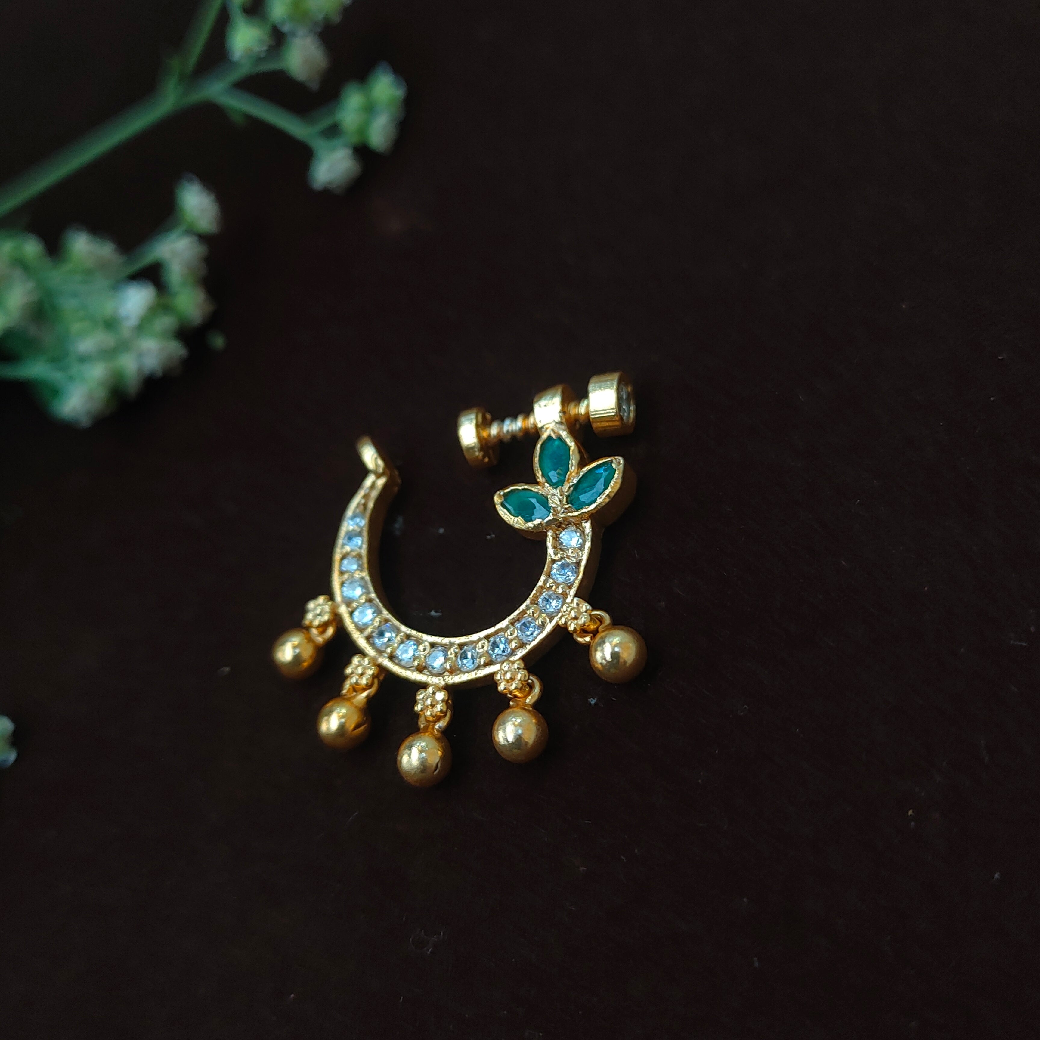 Pure 925 Silver Traditional Nath - 0055