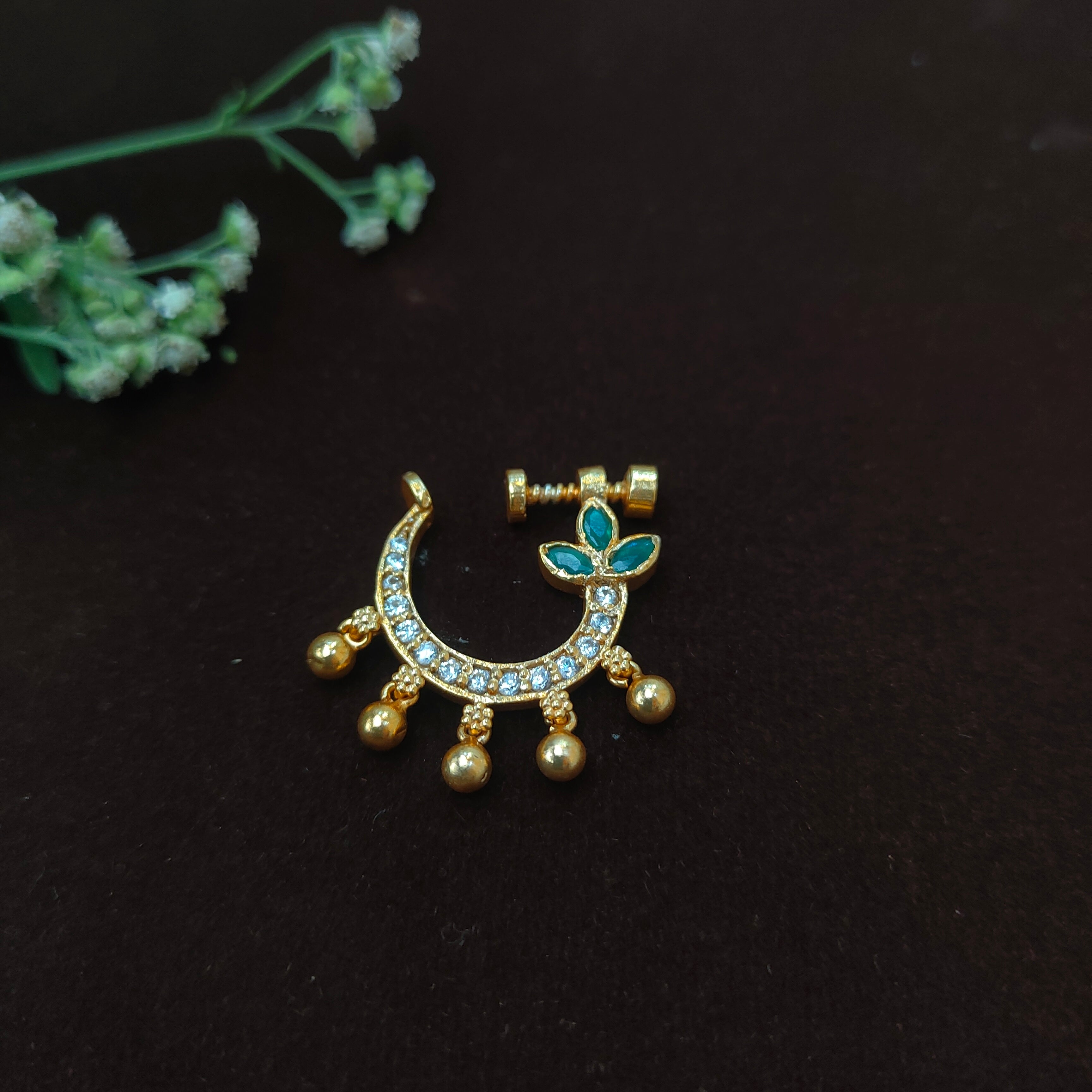 Pure 925 Silver Traditional Nath - 0055