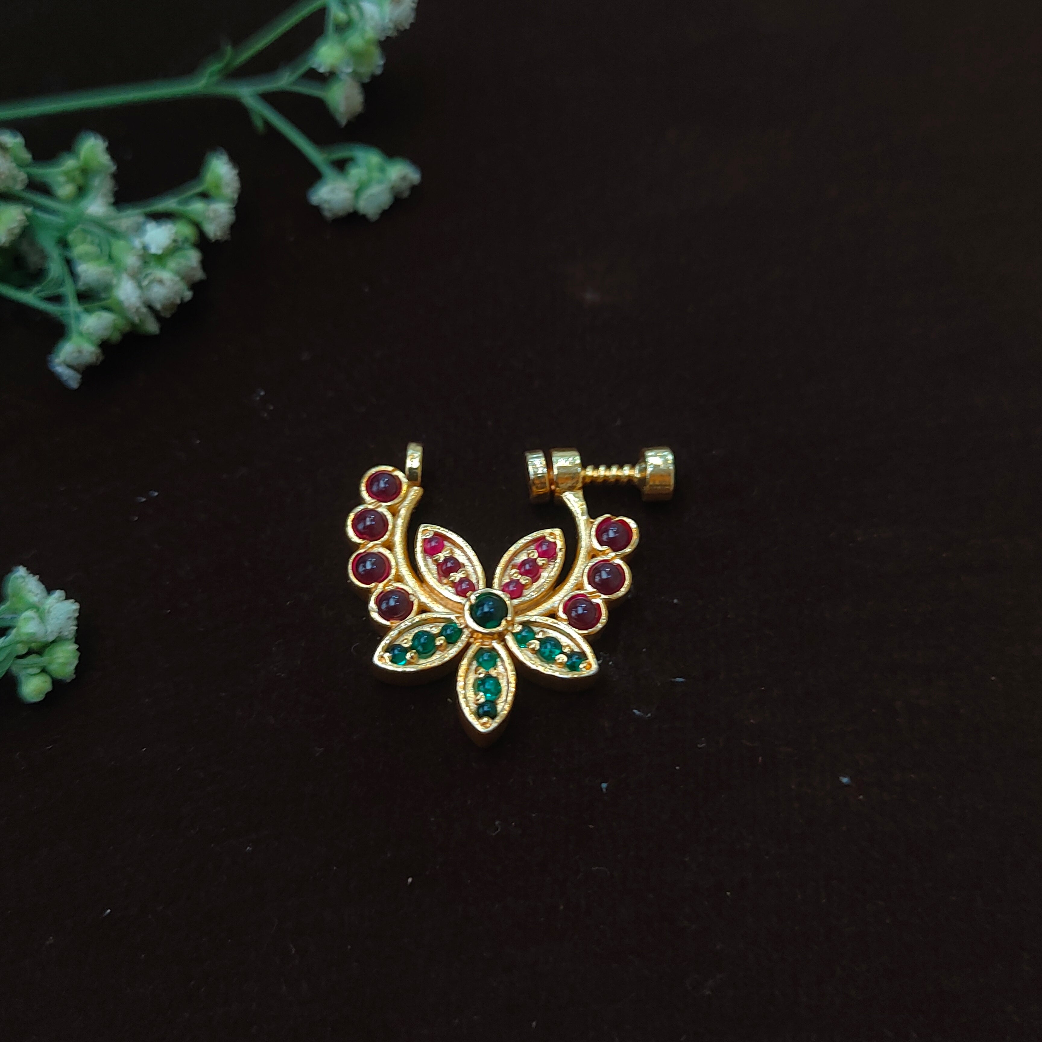 Pure 925 Silver Traditional Nath - 0045