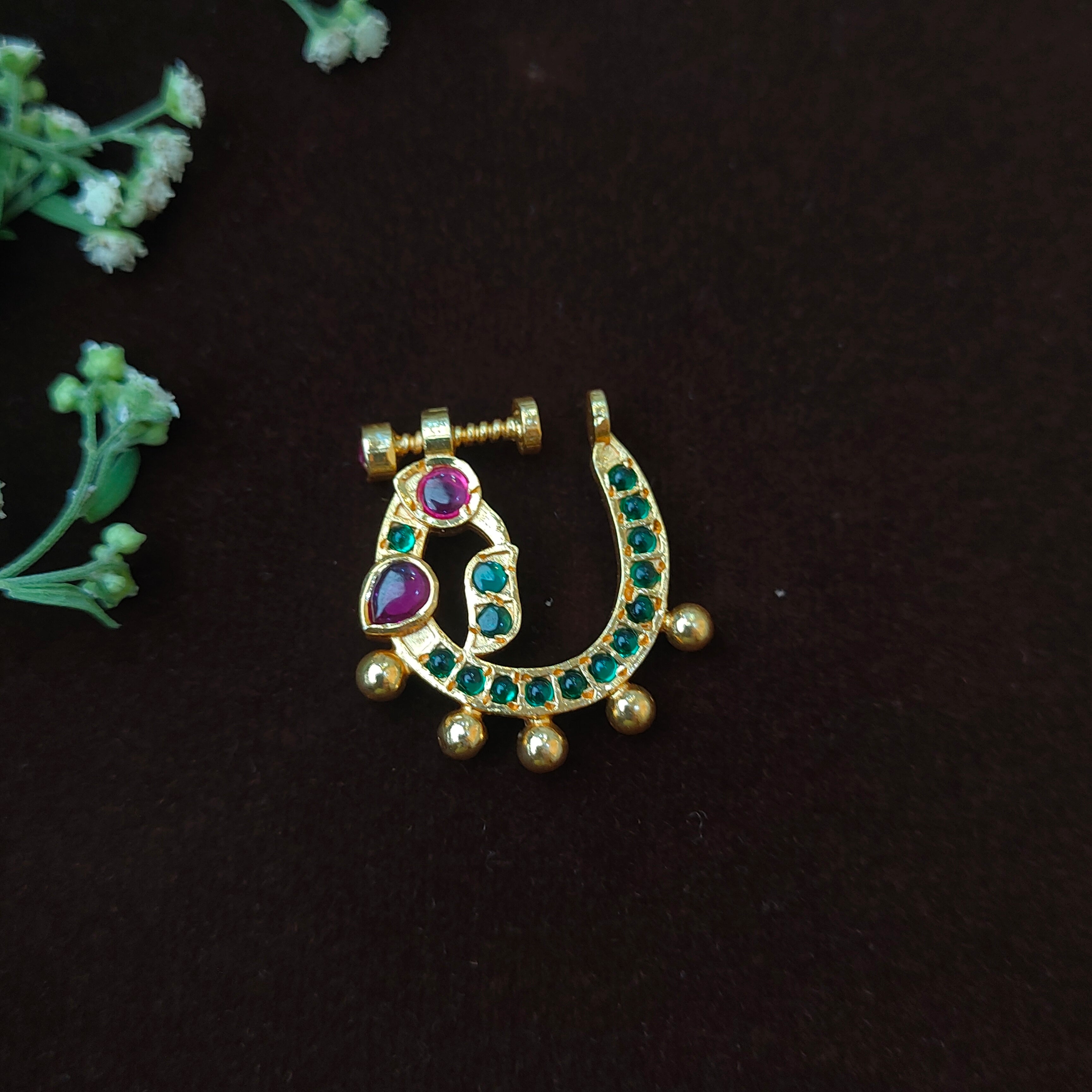 Pure 925 Silver Traditional Nath - 0051