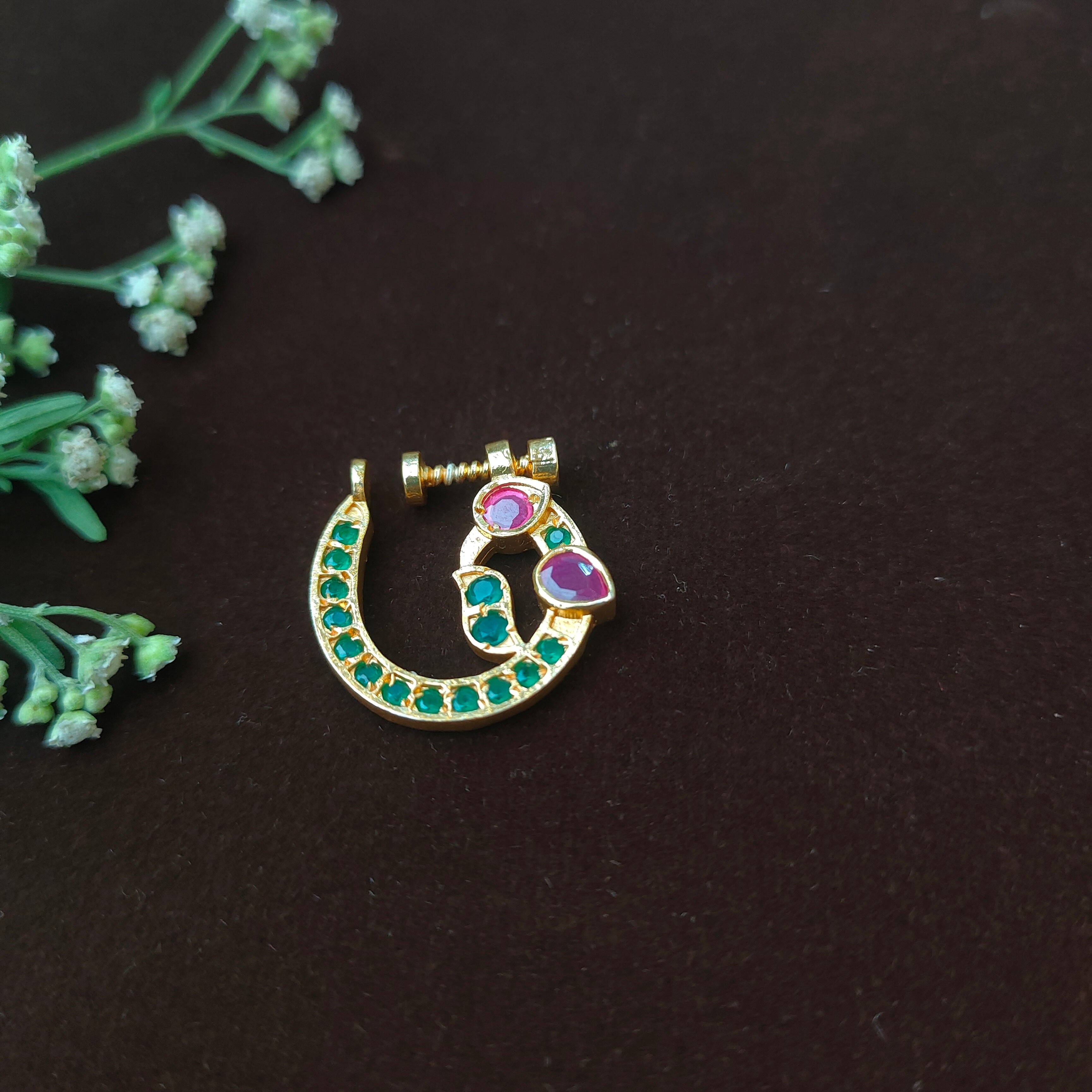 Pure 925 Silver Traditional Nath - 0051