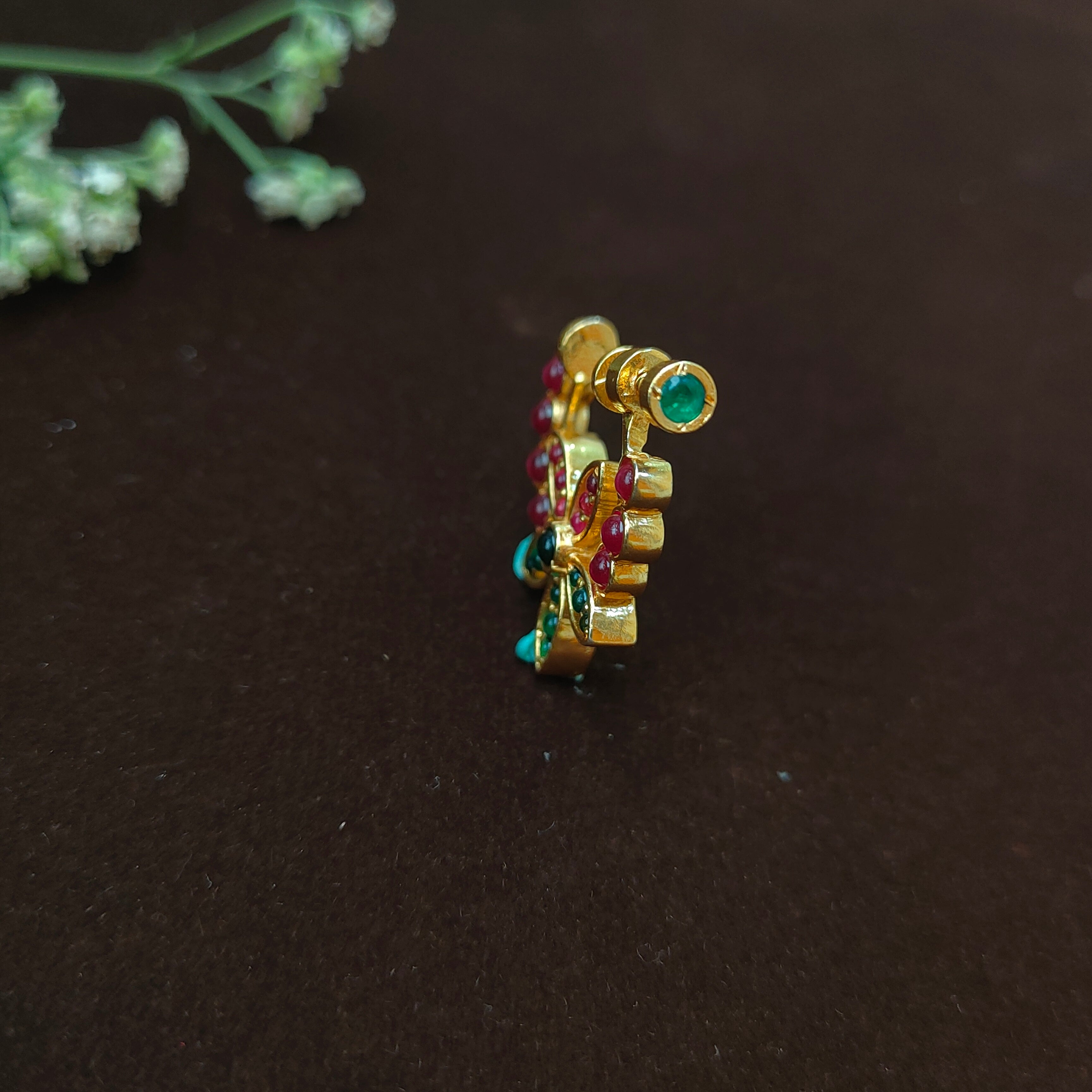 Pure 925 Silver Traditional Nath - 0045