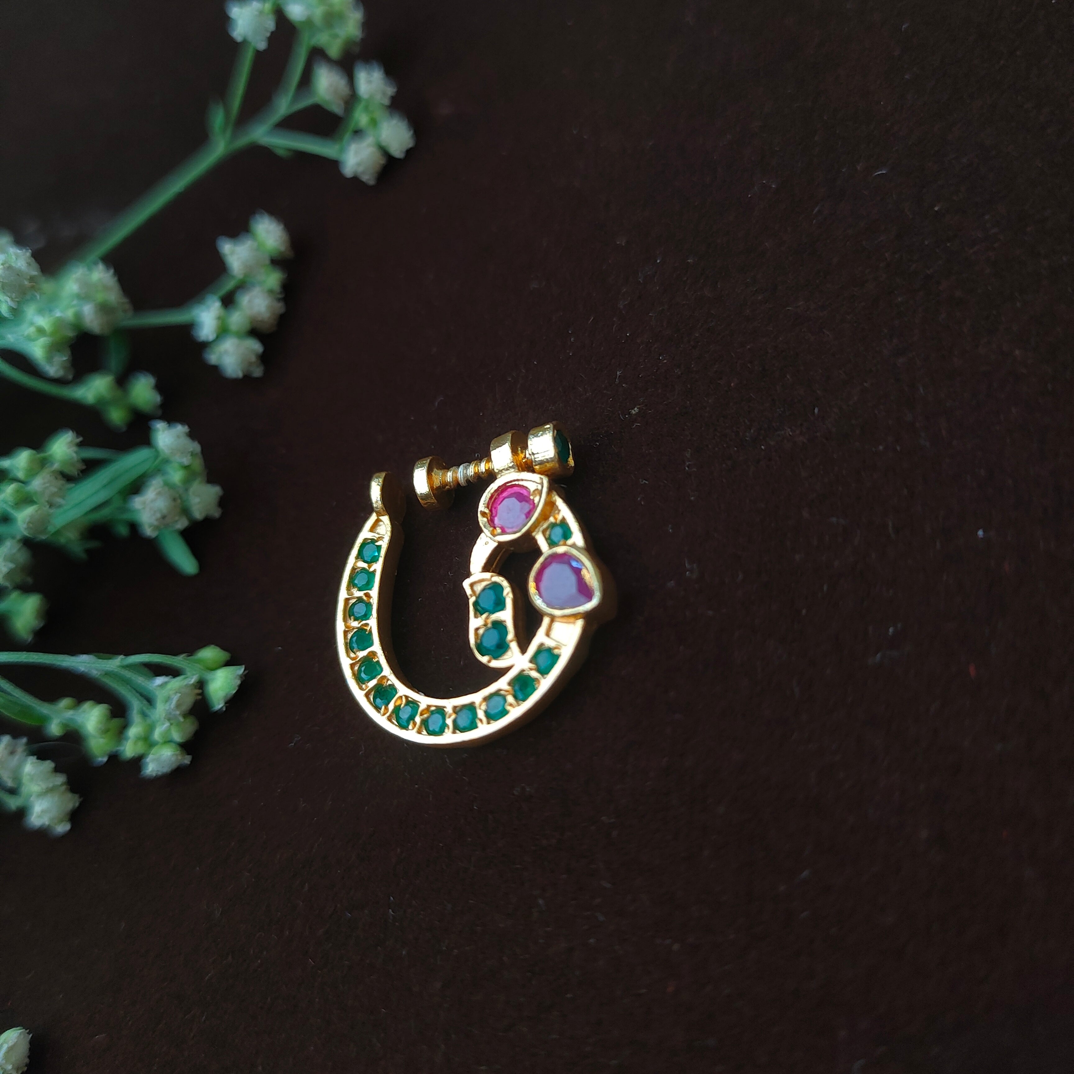 Pure 925 Silver Traditional Nath - 0051