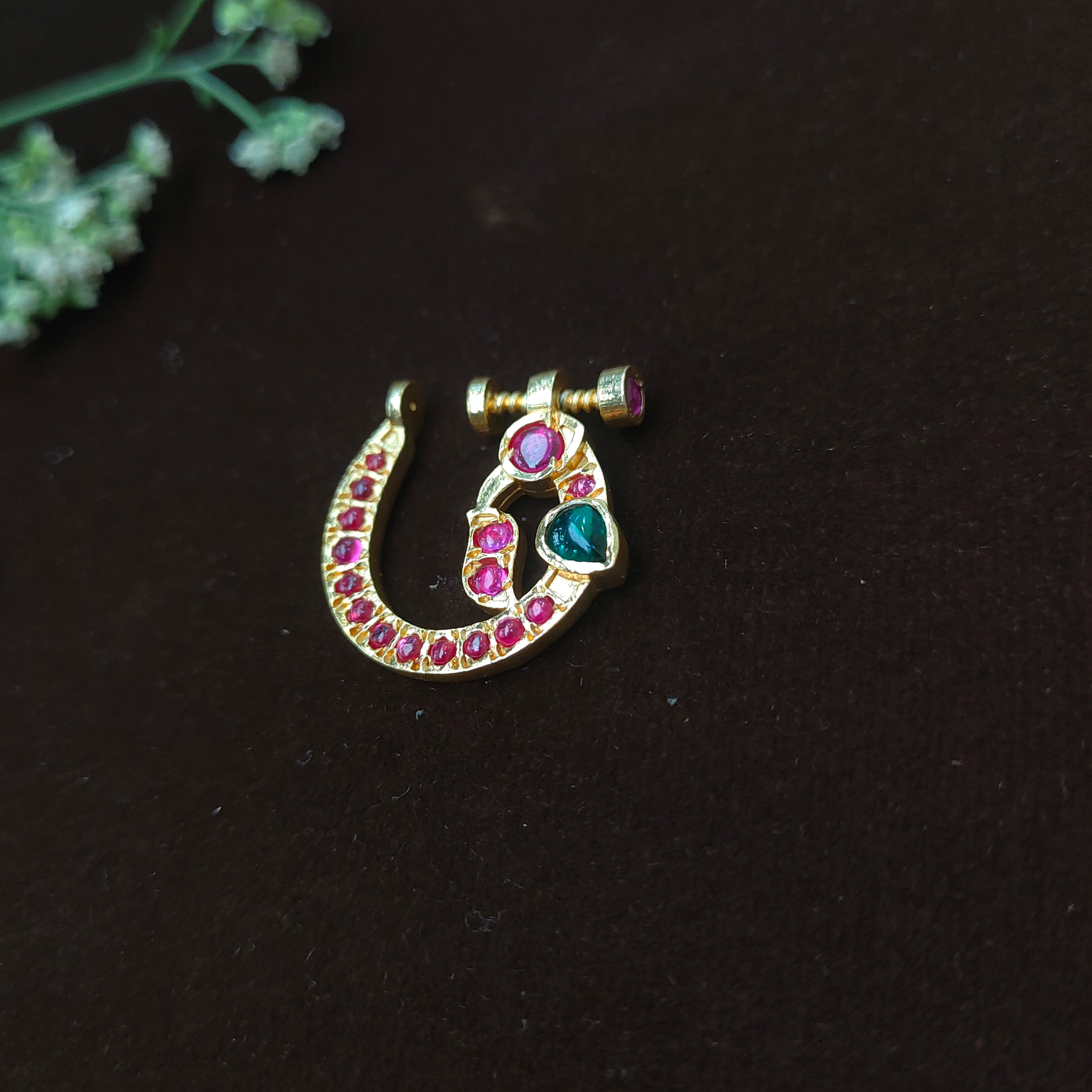 Pure 925 Silver Traditional Nath - 0050