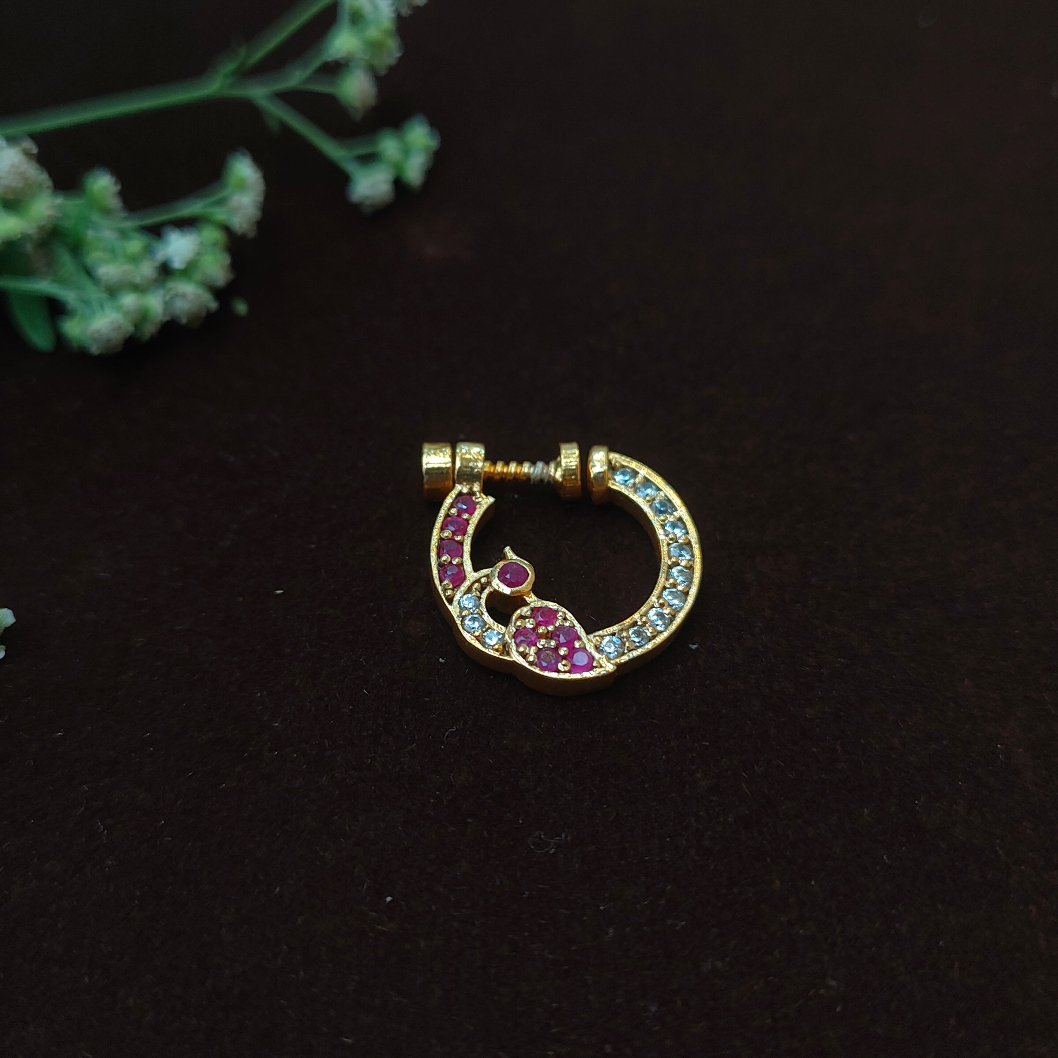 Pure 925 Silver Traditional Nath - 0066