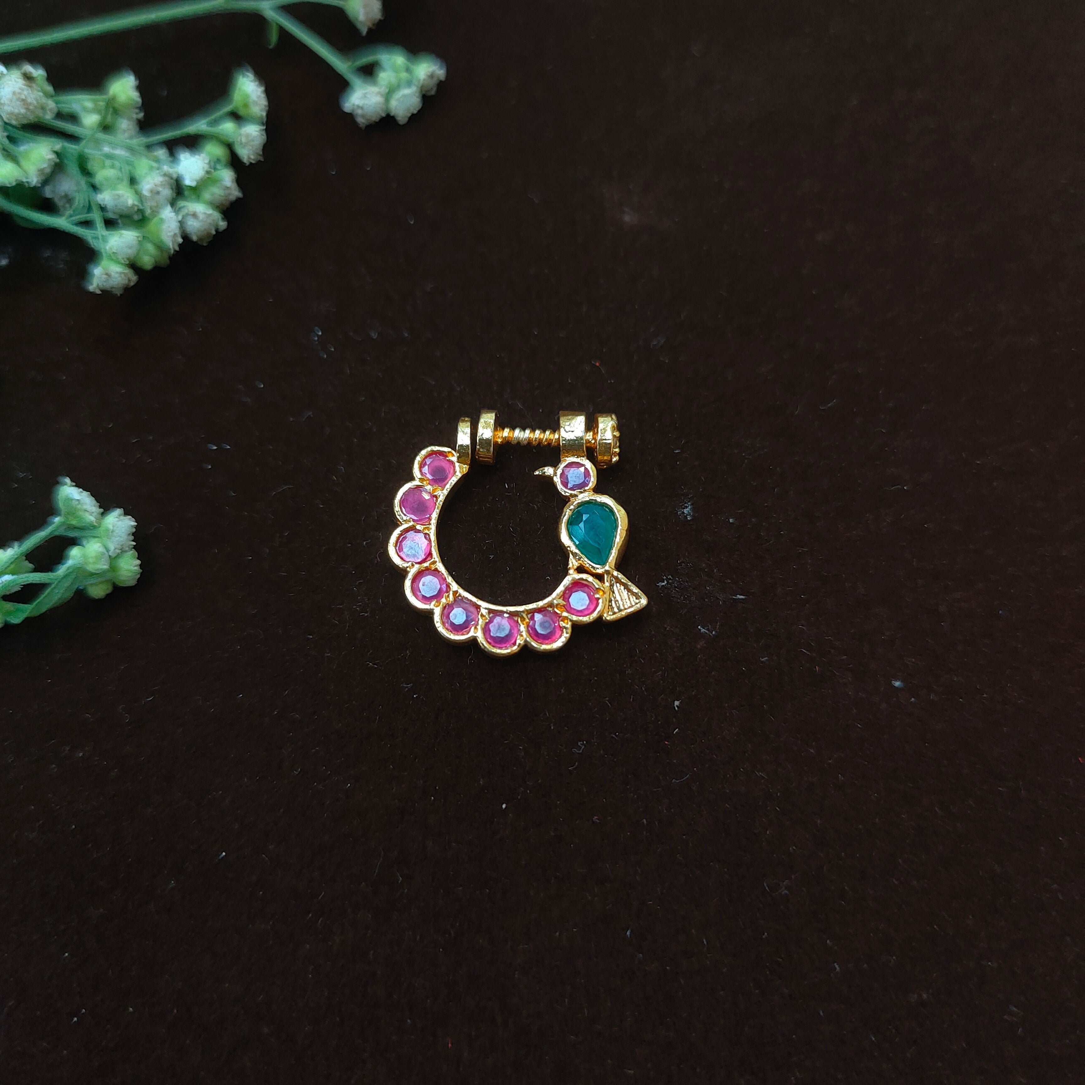Pure 925 Silver Traditional Nath - 0060