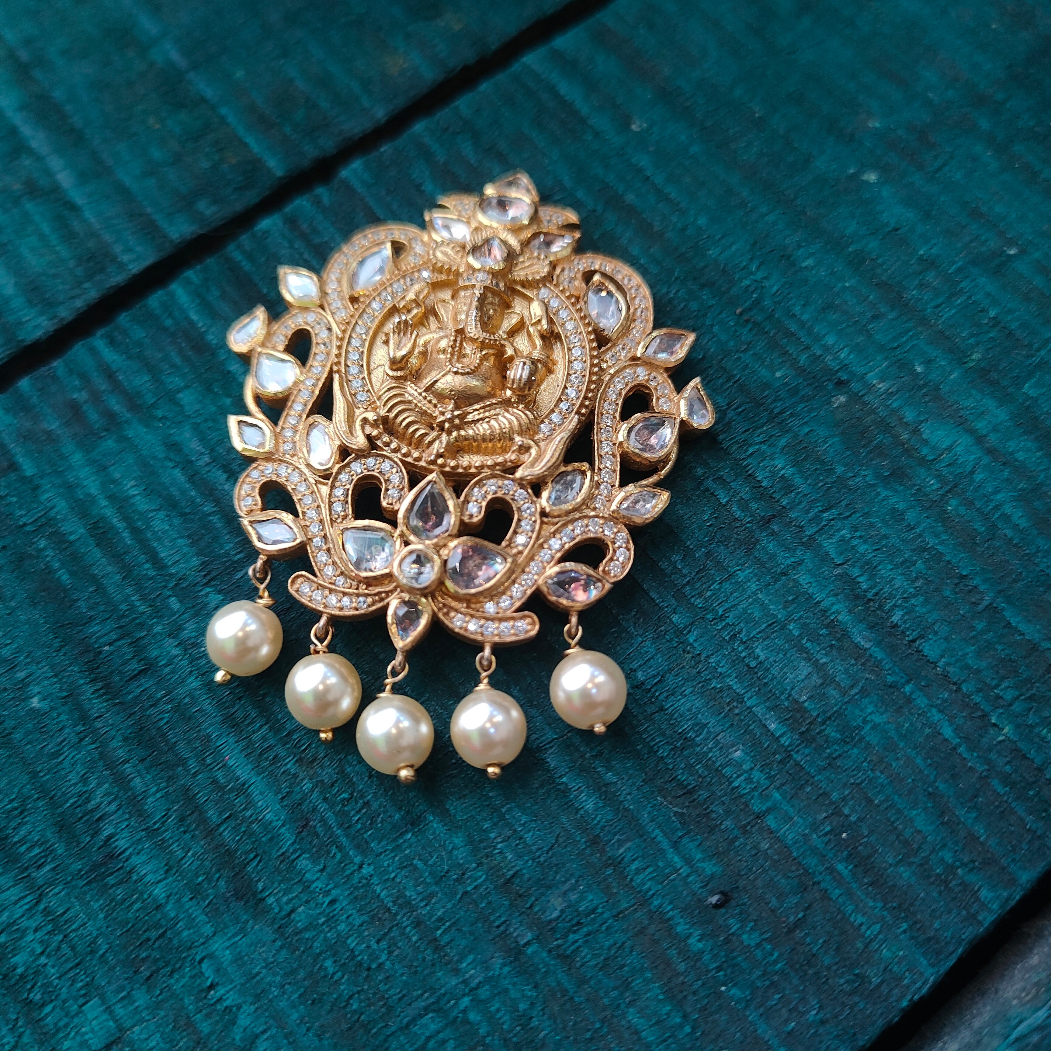 Pure Silver 92.5  Ganesh Pendant-3800