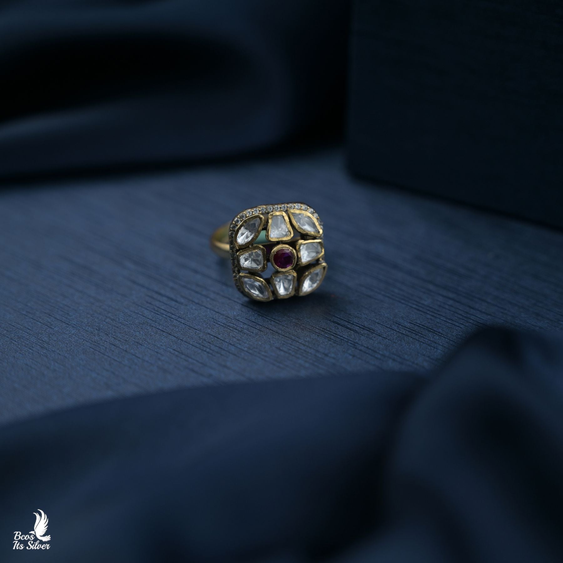 Pure Silver 92.5 Victorian Finger Ring - 8309