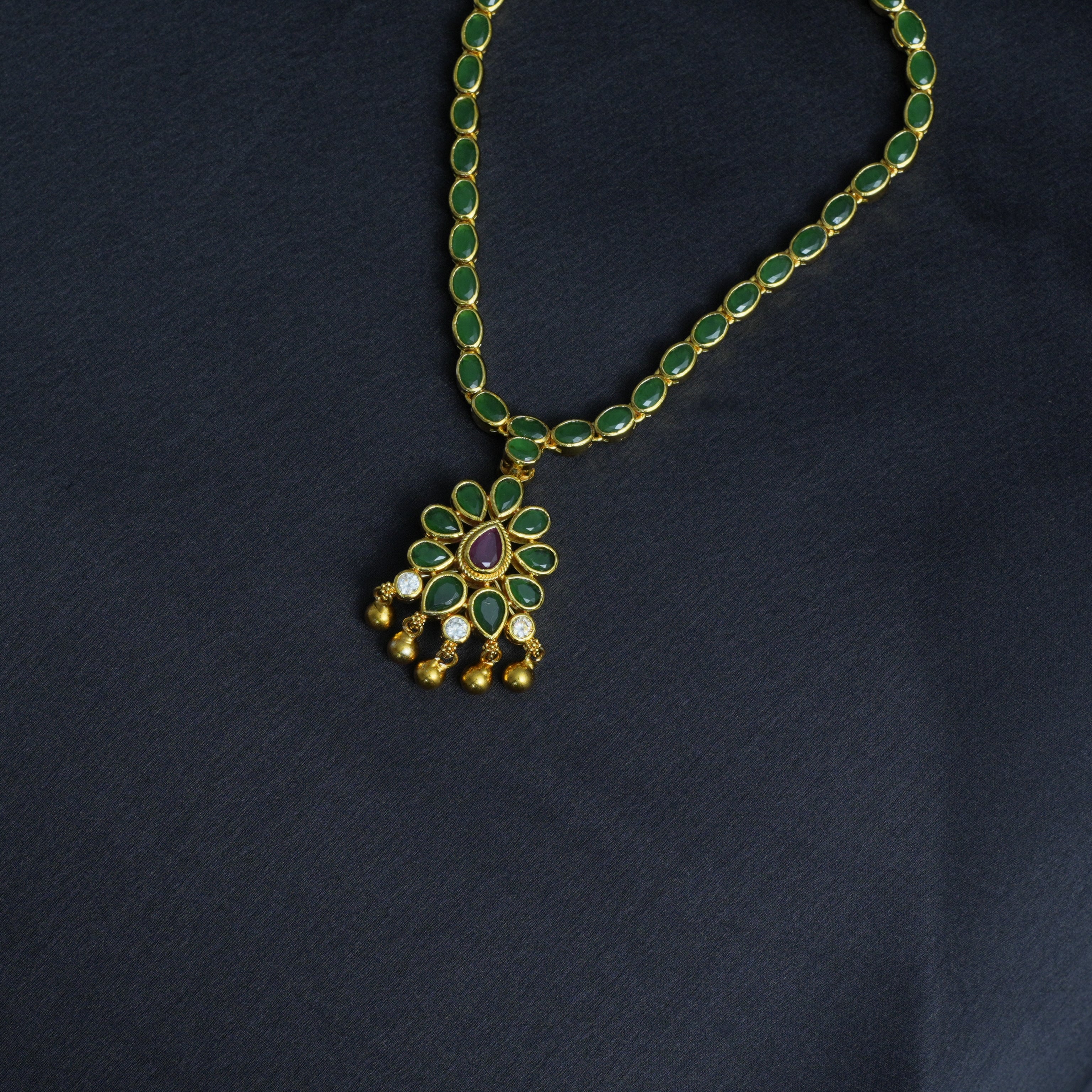 925 Silver Gold Plated Reversable Neckpiece -0940