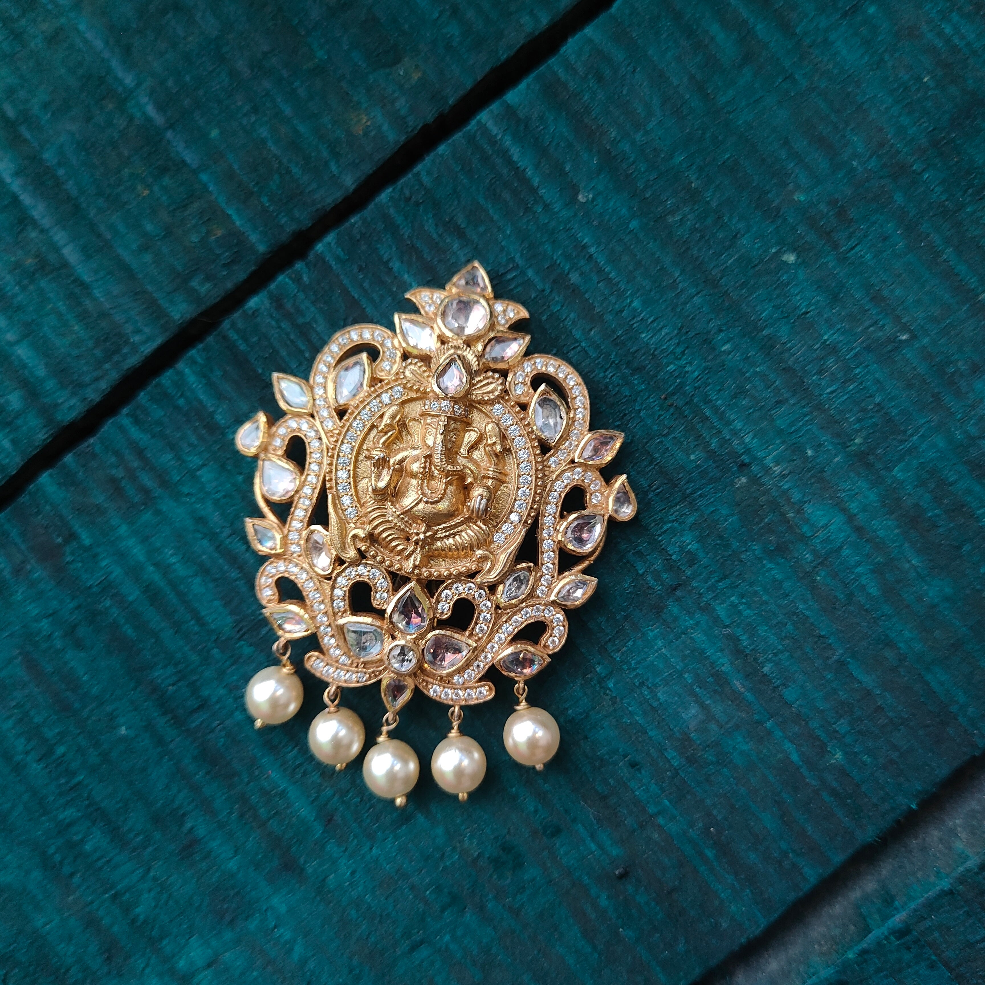 Pure Silver 92.5  Ganesh Pendant-3800