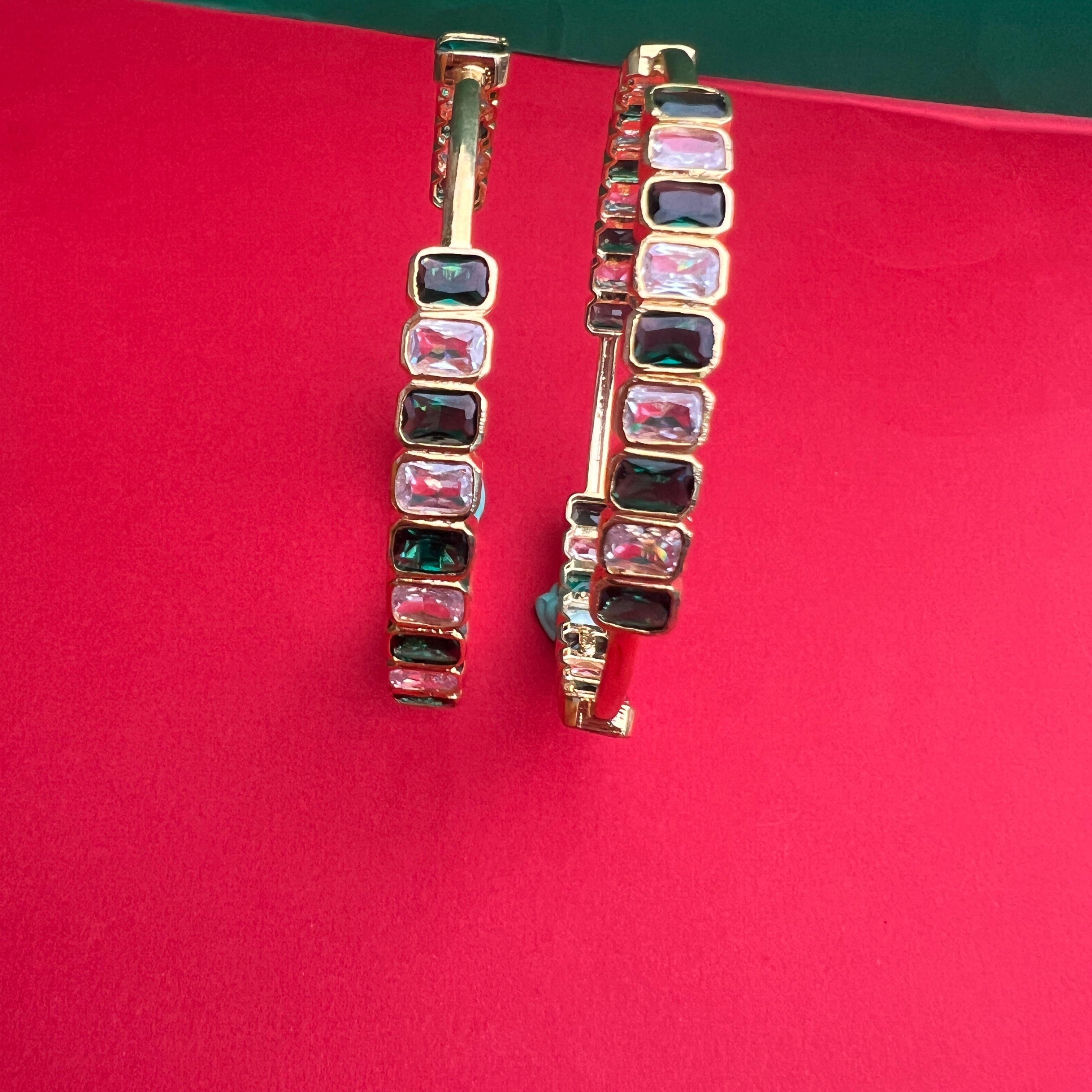 925 Silver Gold Plated Bangle-1064