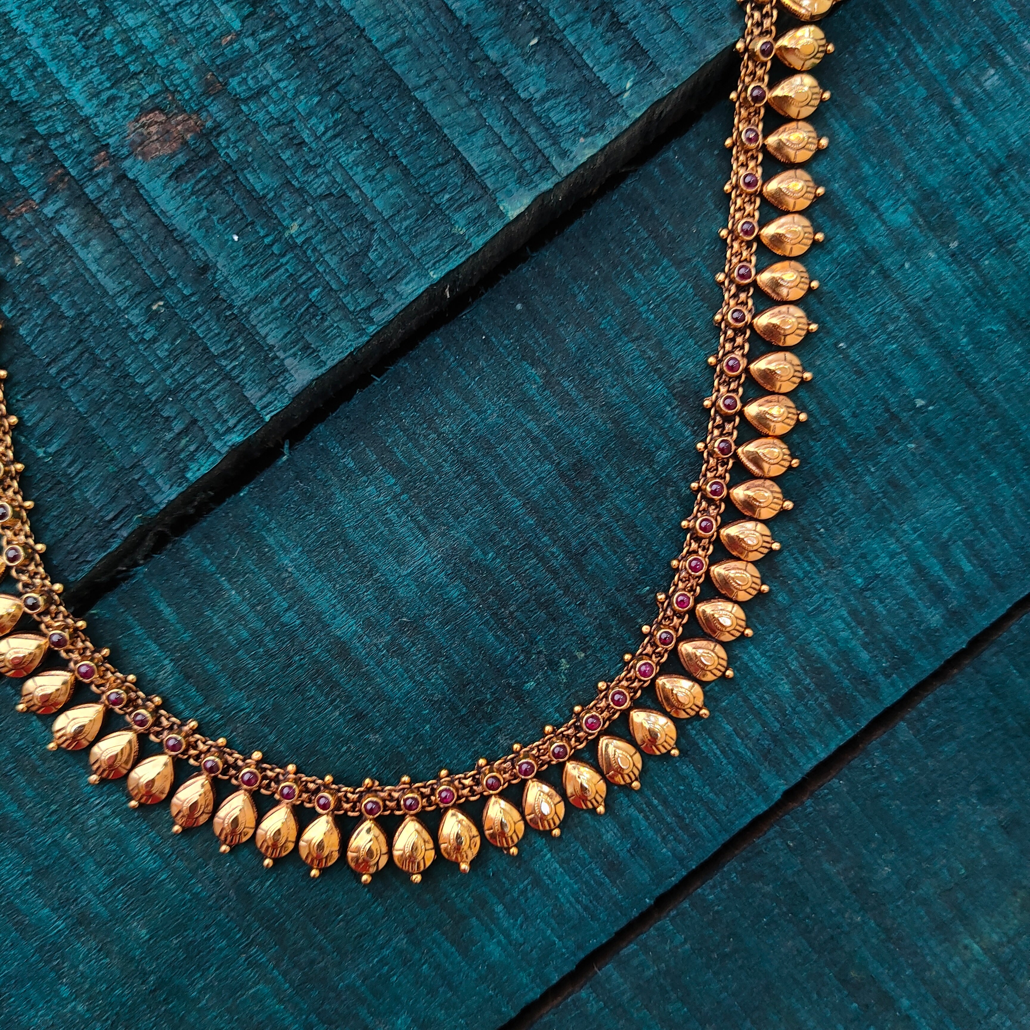 925 Silver Gold Plated Haram -4112