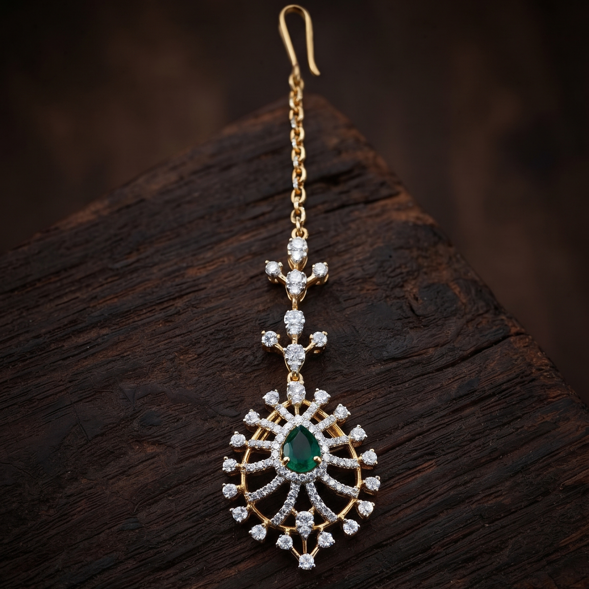 Theia 925 Diamond look Rathinam Tikka  - 2018