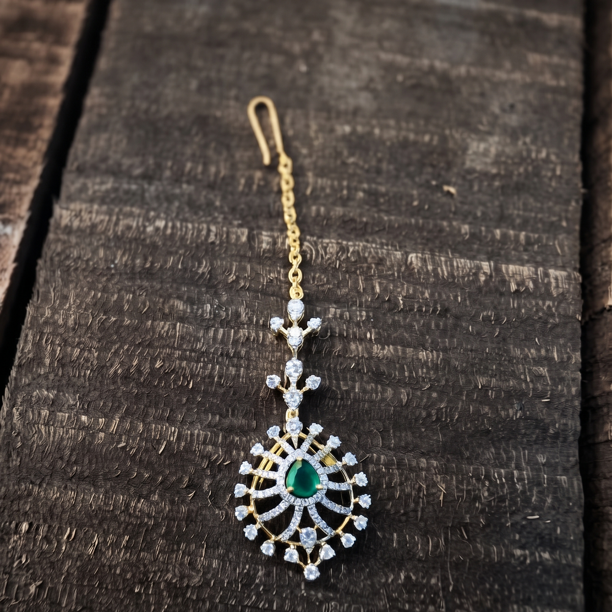 Theia 925 Diamond look Rathinam Tikka  - 2018