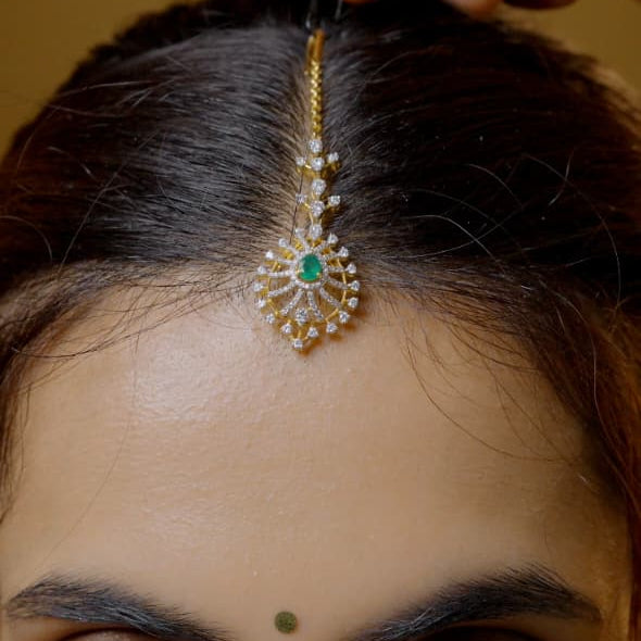 Theia 925 Diamond look Rathinam Tikka  - 2018