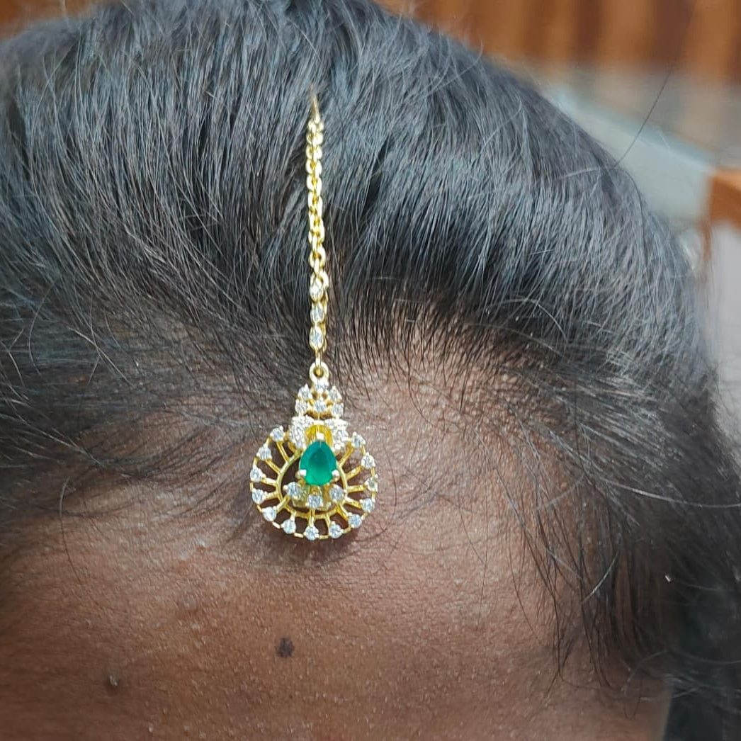 Theia 925 Silver Diamond look Murthy Tikka - 2023