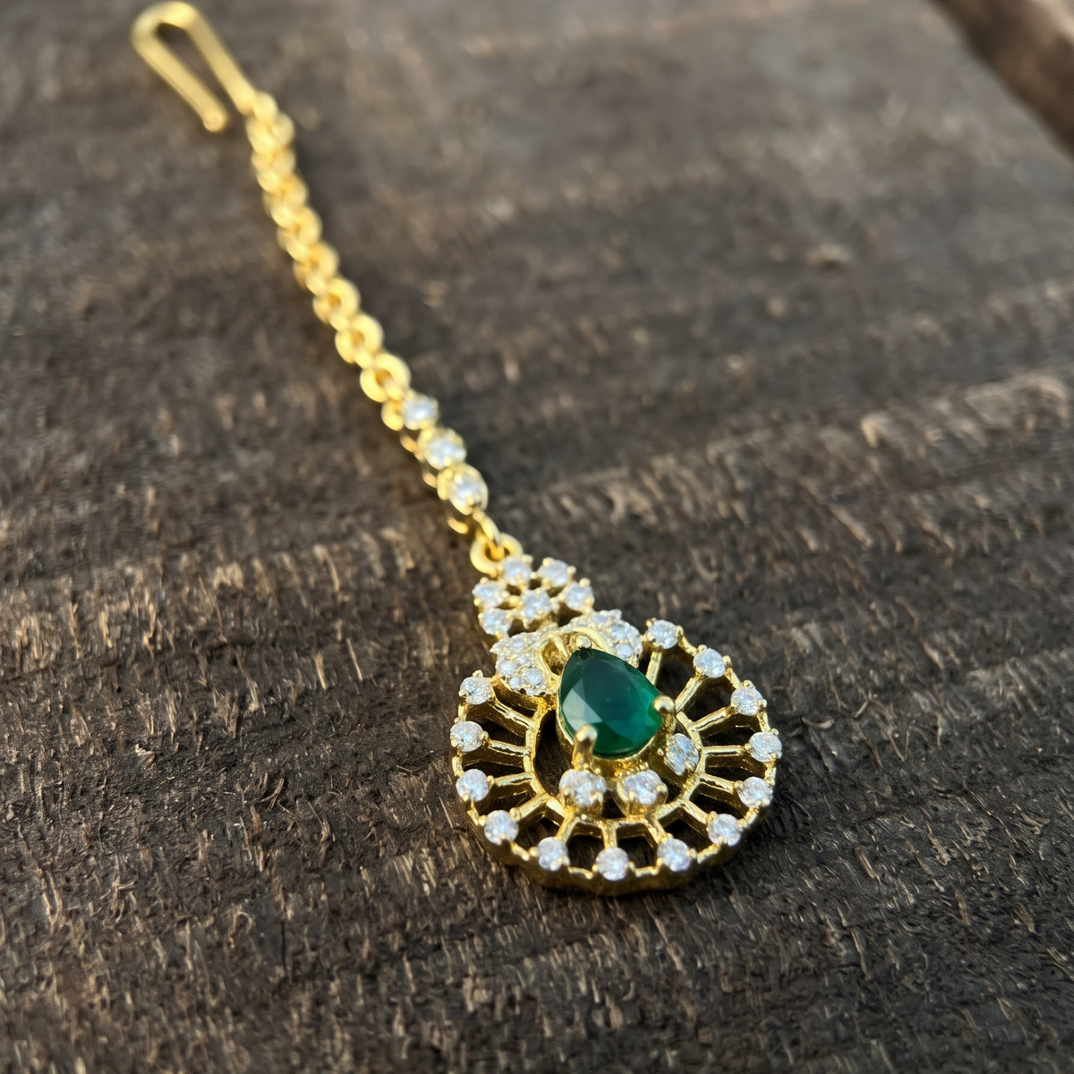Theia 925 Silver Diamond look Murthy Tikka - 2023
