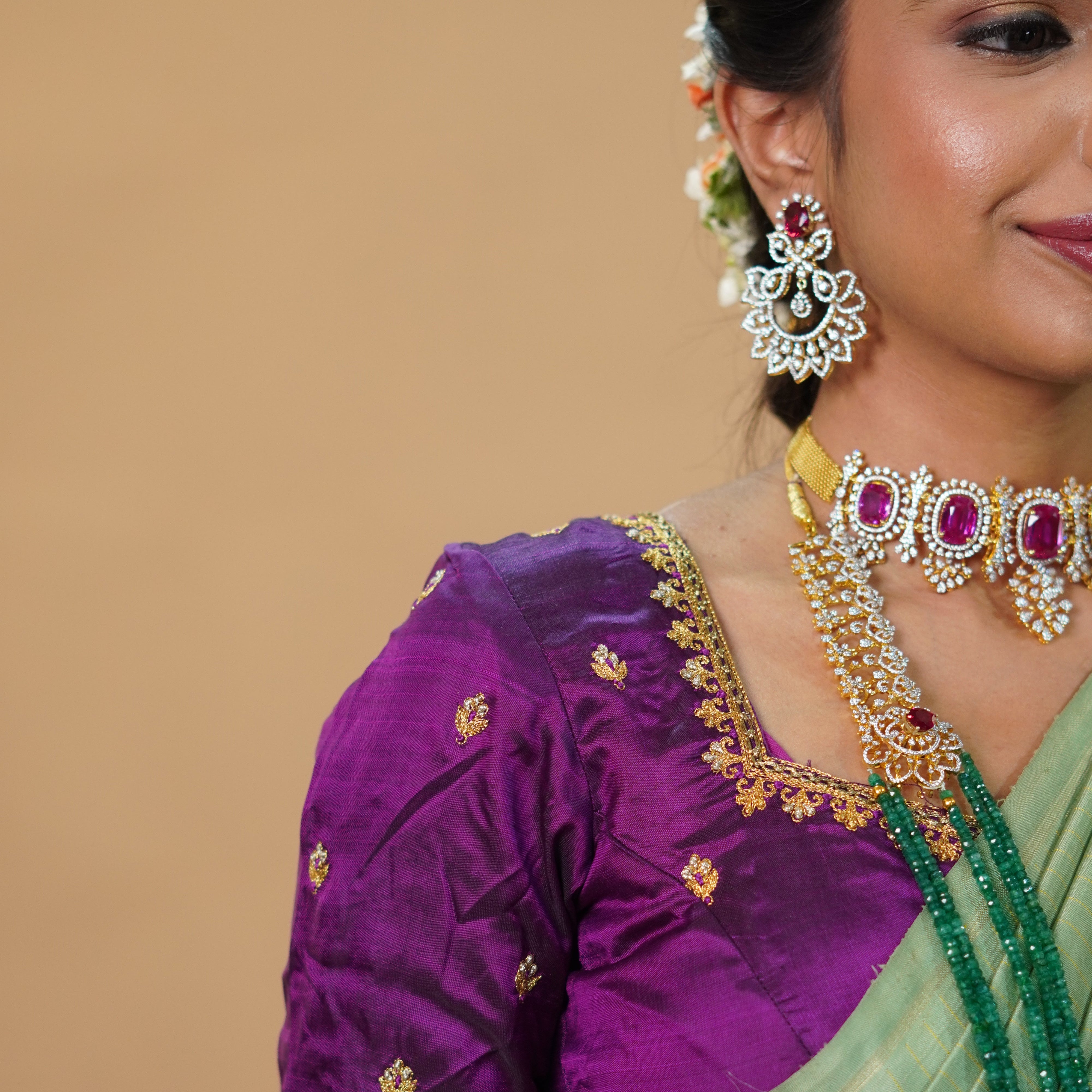 Theia Bridal Set - 1111 (With out choker)