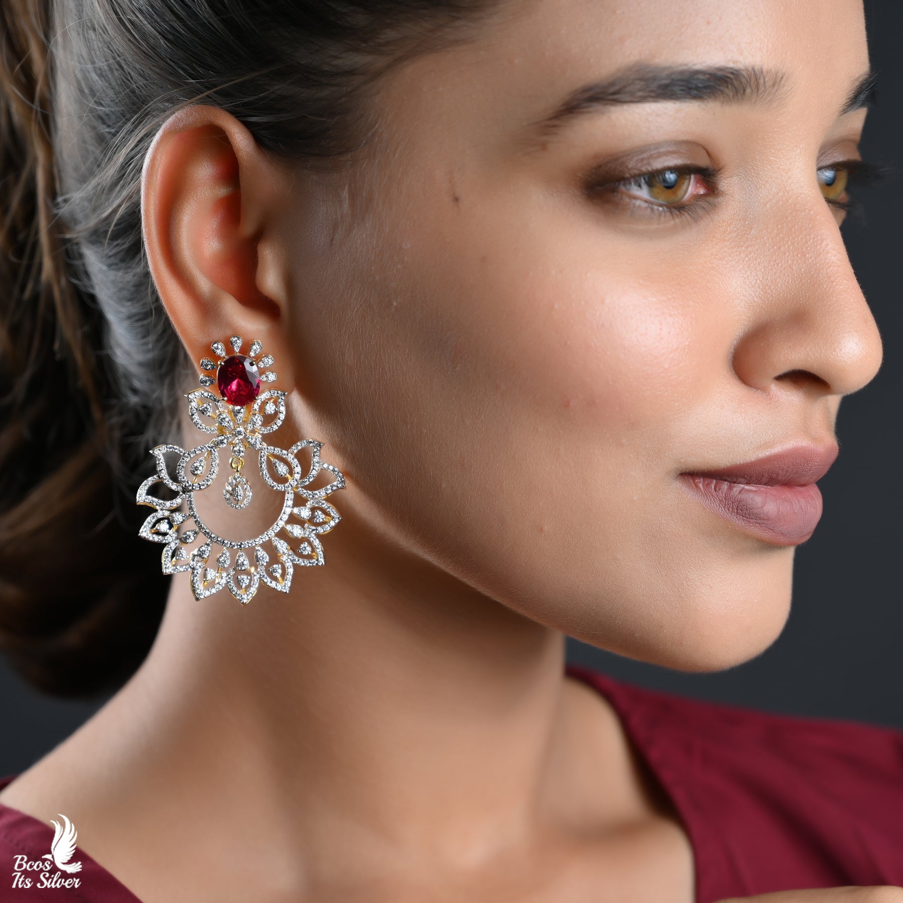 Theia Diamond Look Chandbali - 3874