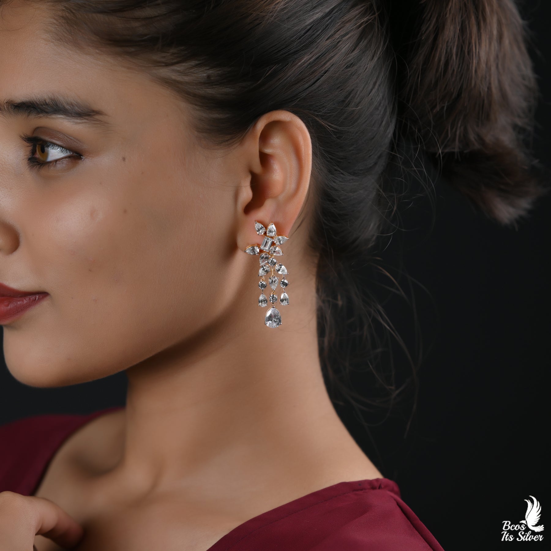 Theia Diamond Look Earring - 6152