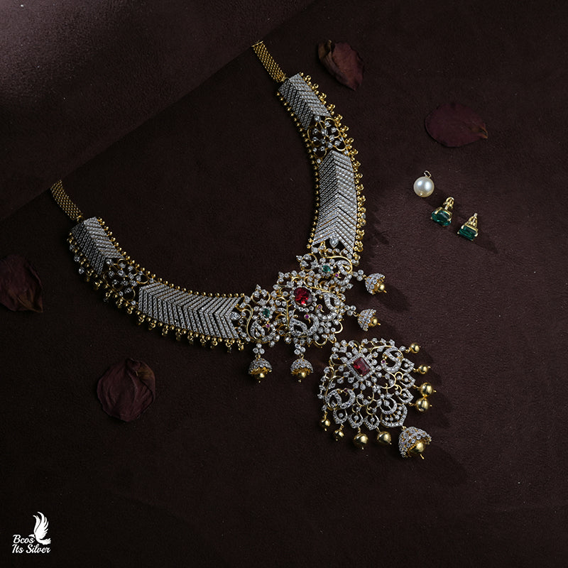 Theia Diamond Look Necklace  - 0045