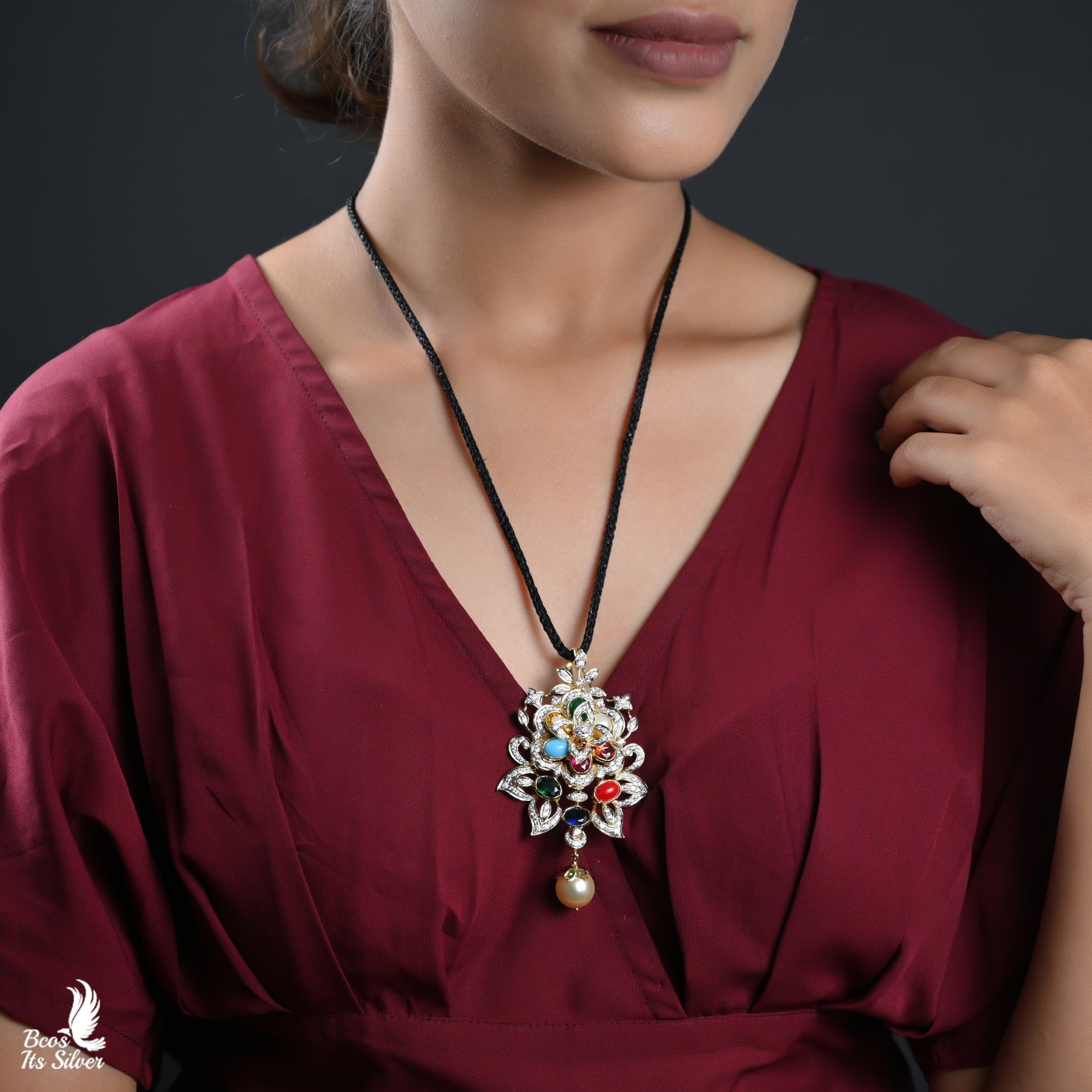 Theia Diamond Look Pendant - 3973