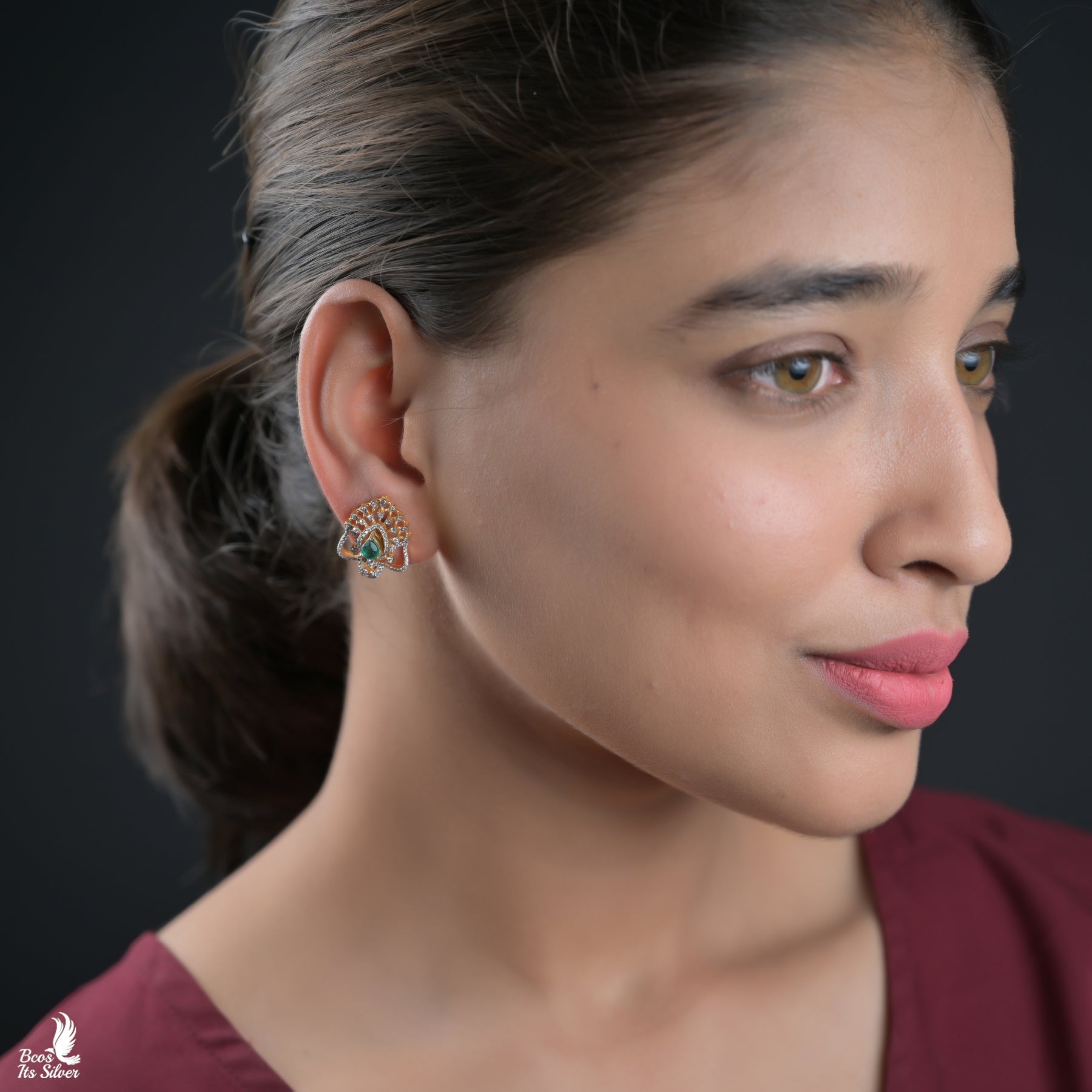 Theia Diamond look Jhumka - 7033