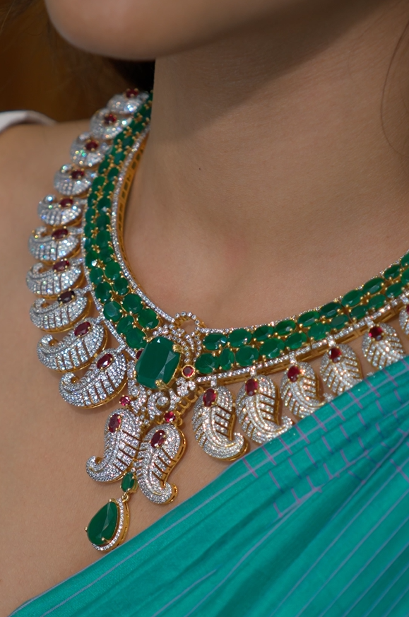 925 Silver Theia Diamond Look Necklace- 1337