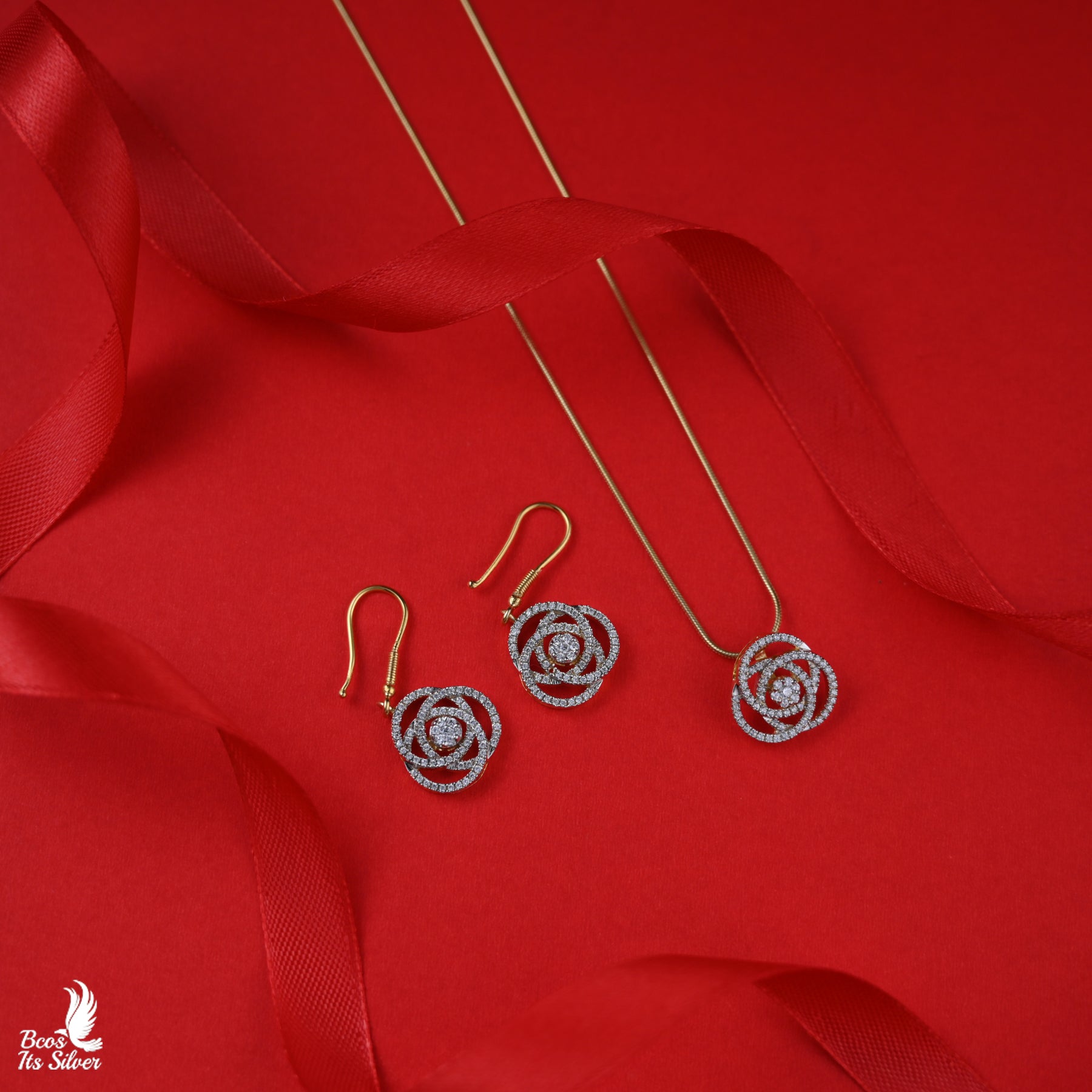 Theia Pendant with Earring - 3032