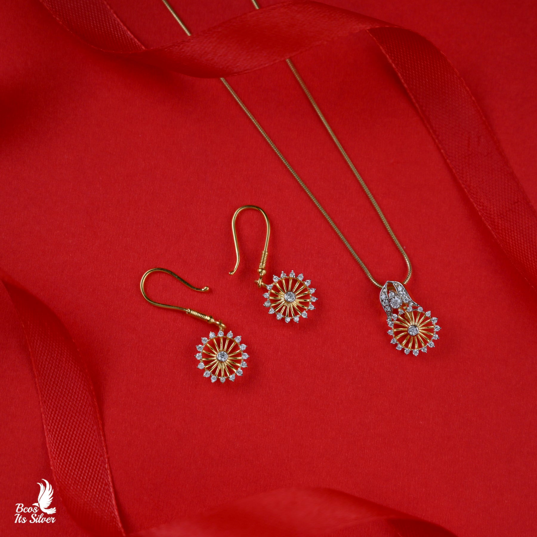 Theia Pendant with Earring - 3044