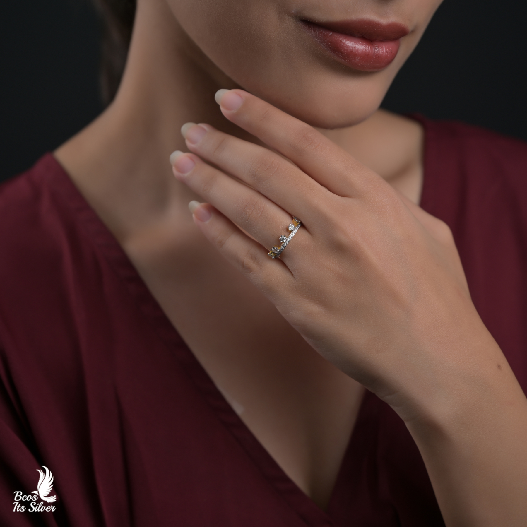 Theia Pure Silver 92.5 Finger Ring - 8313