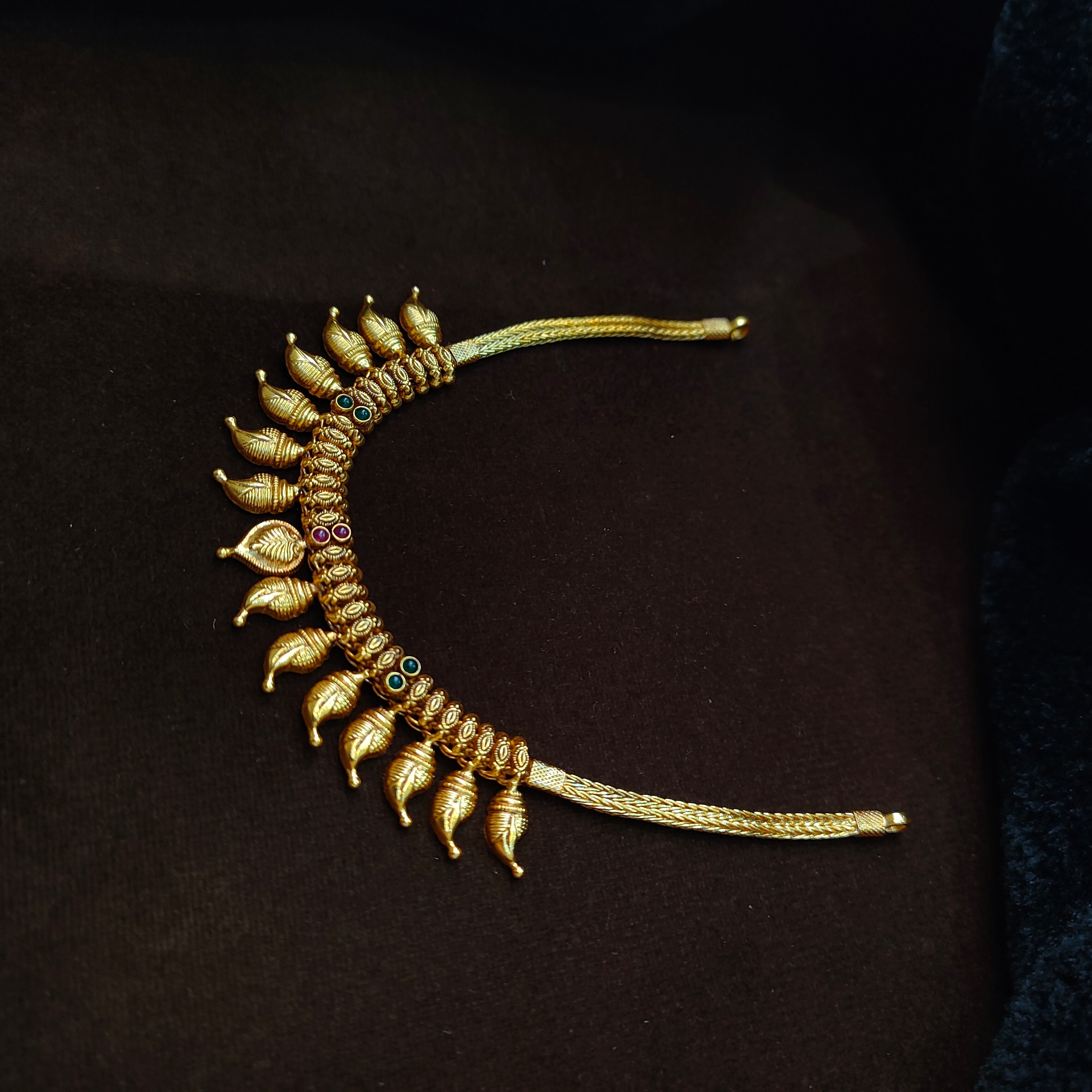 925 Silver Traditional Leaf Necklace - 5605