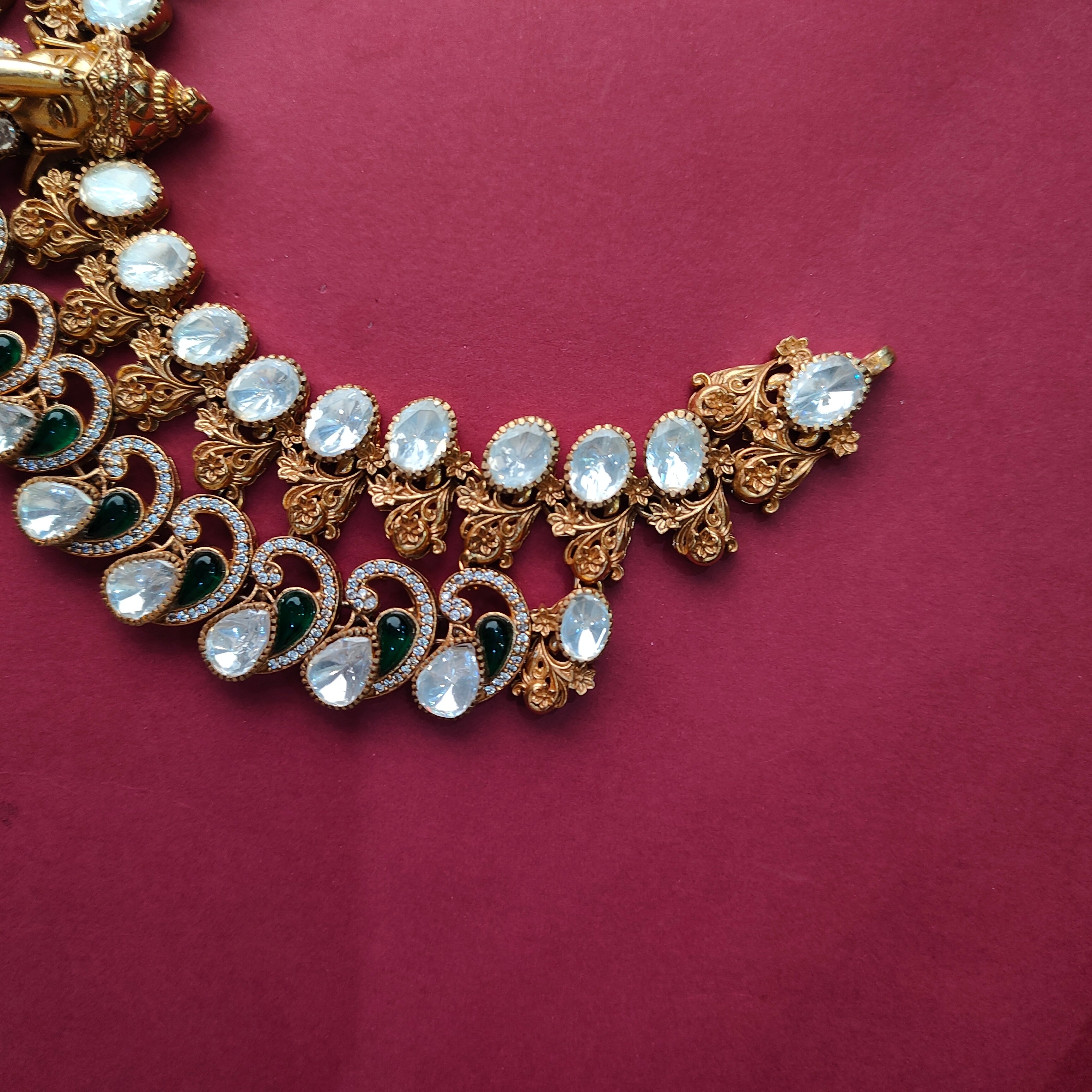 925 Silver Victorian Ganesha Necklace Set-5602